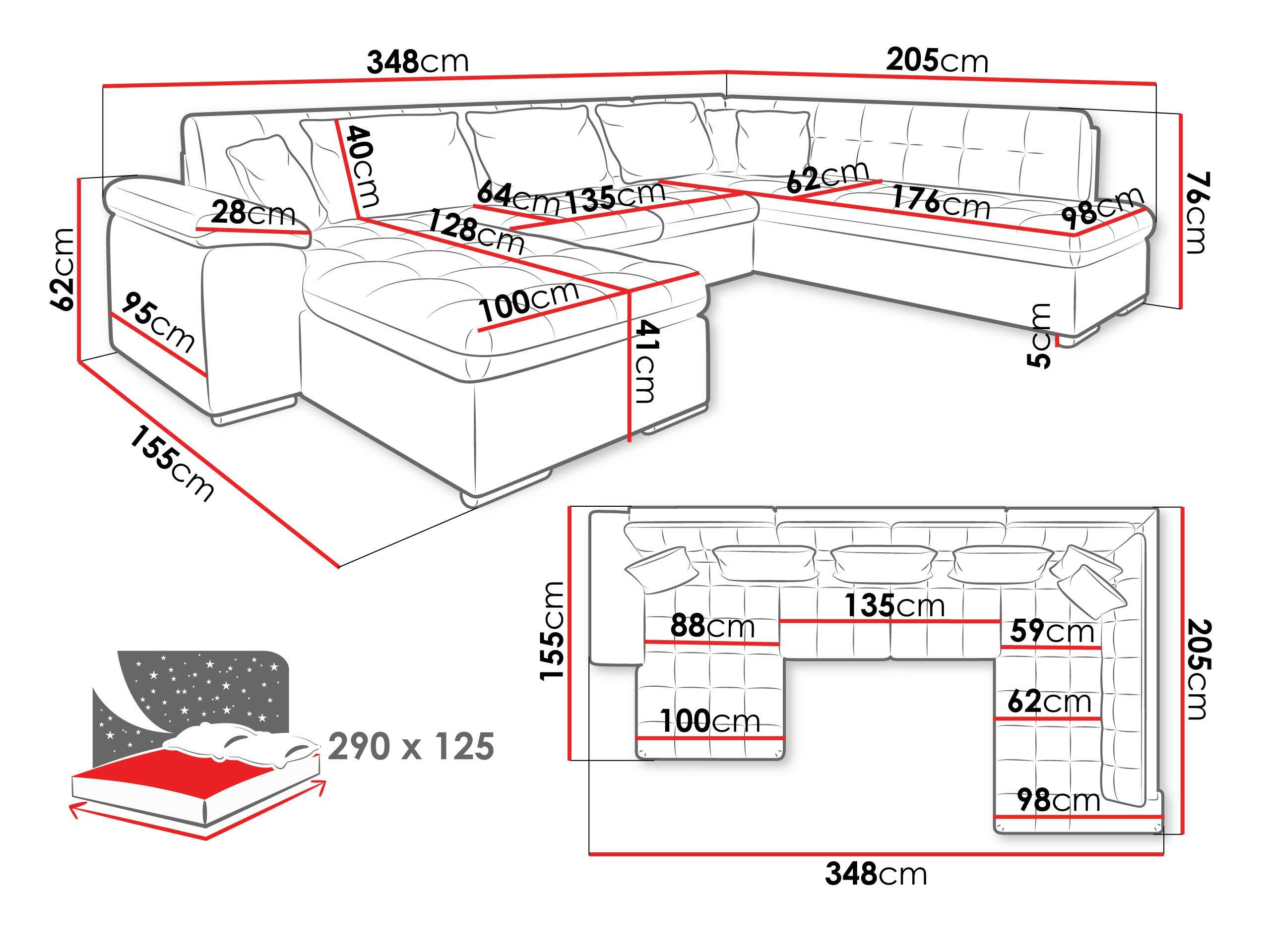 Hoekbank Comfivo 114 (Links)