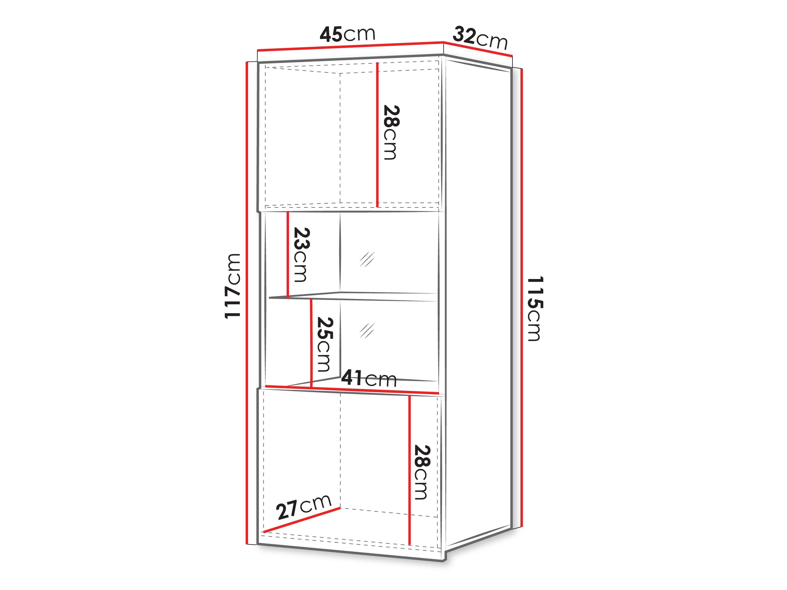 Wandkast Tivdalu 102 (Kasjmier)