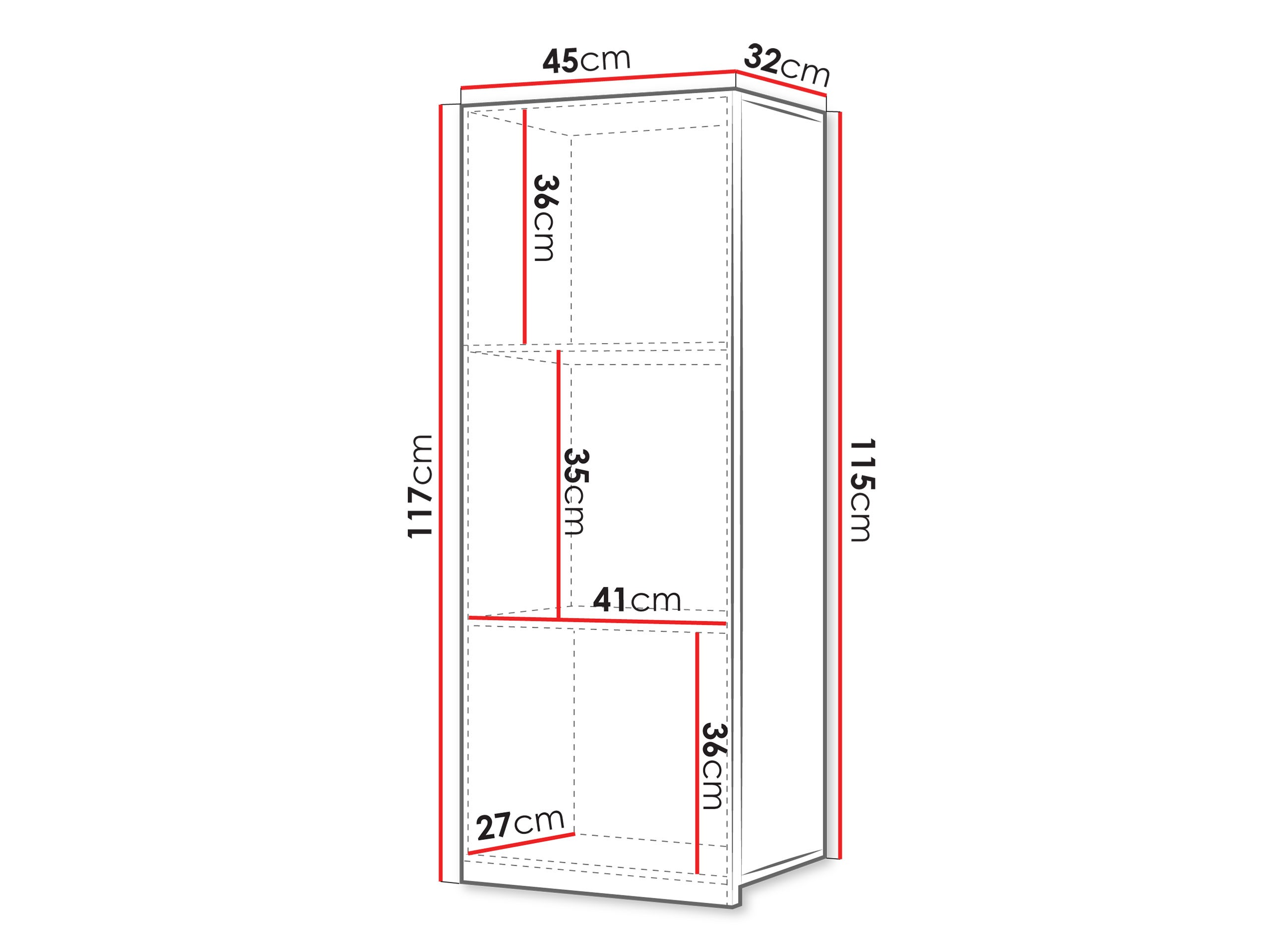 Wandkast Tivdalu 126 (Kasjmier)