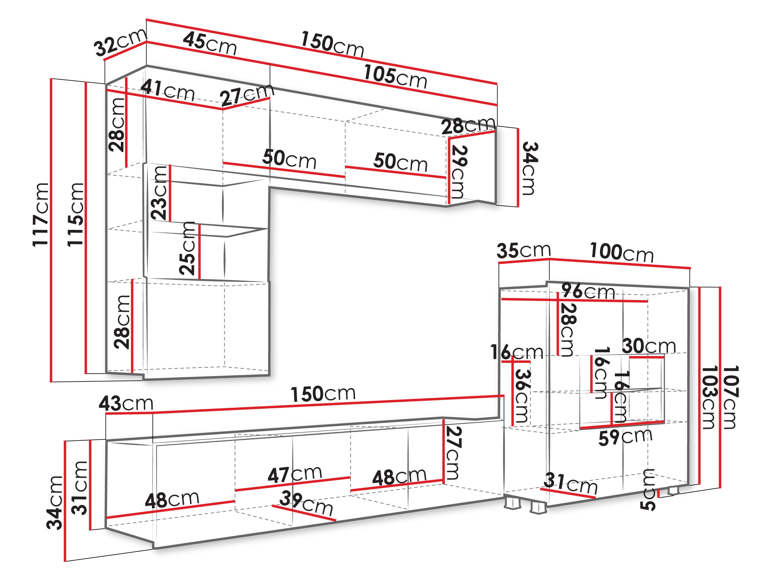 Woonkamerset Tivdalu 107 (Kasjmier)