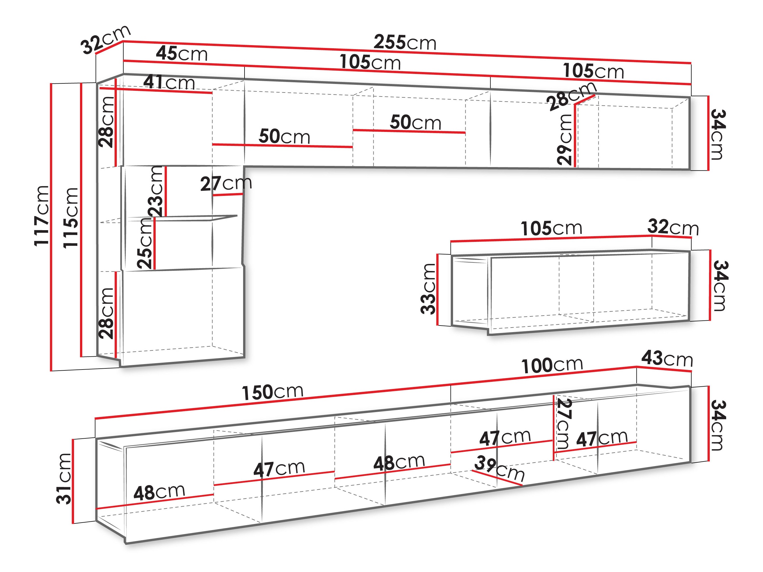 Woonkamerset Tivdalu 108 (Kasjmier)