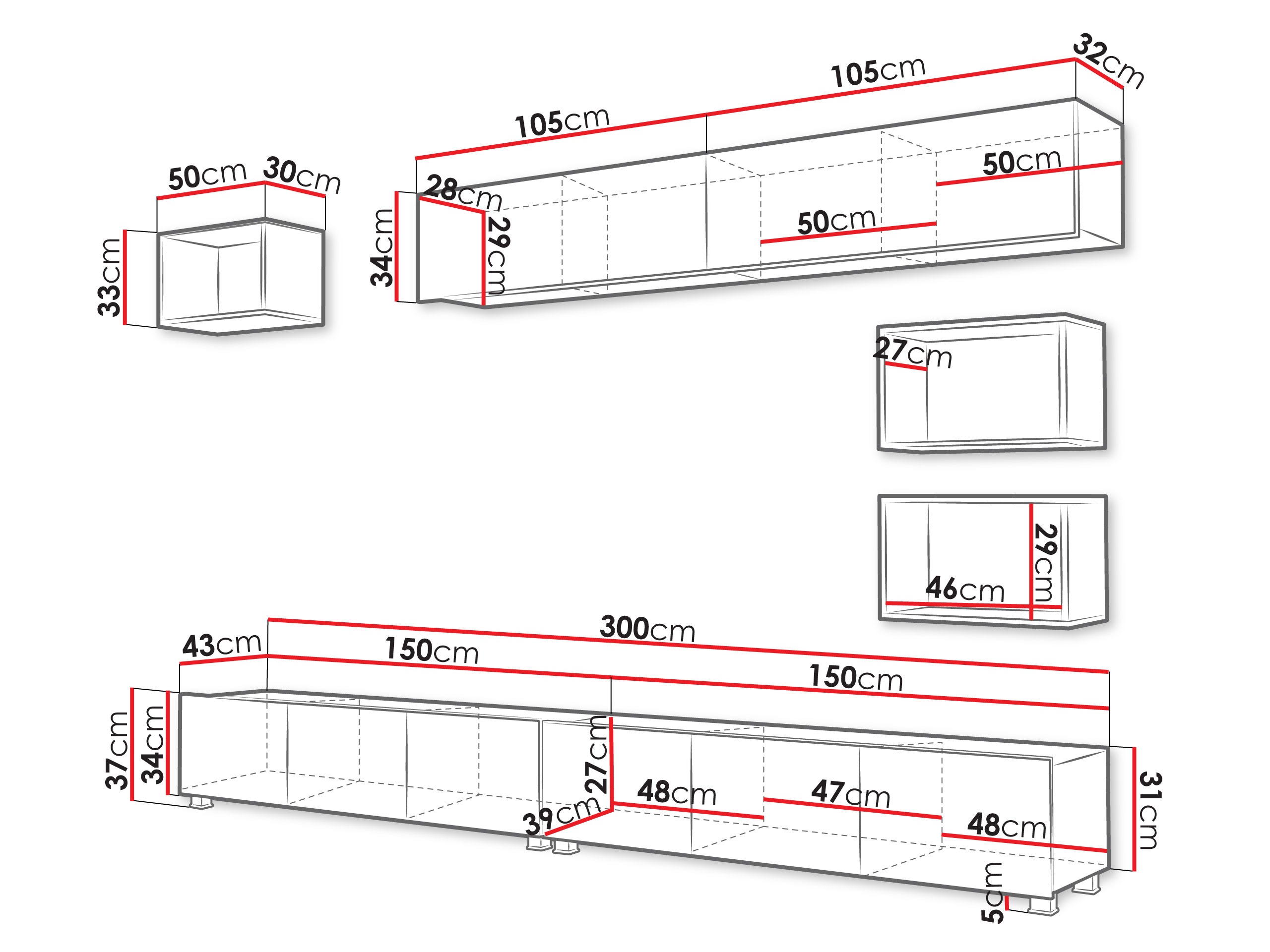 Woonkamerset Tivdalu 151 (Kasjmier + Artisan eiken)