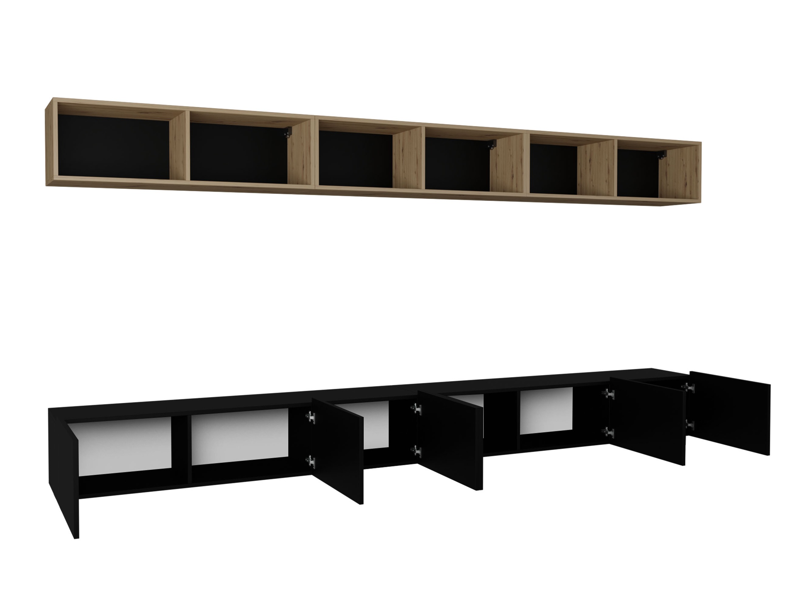 Woonkamerset Tivdalu 153 (Kasjmier + Artisan eiken)