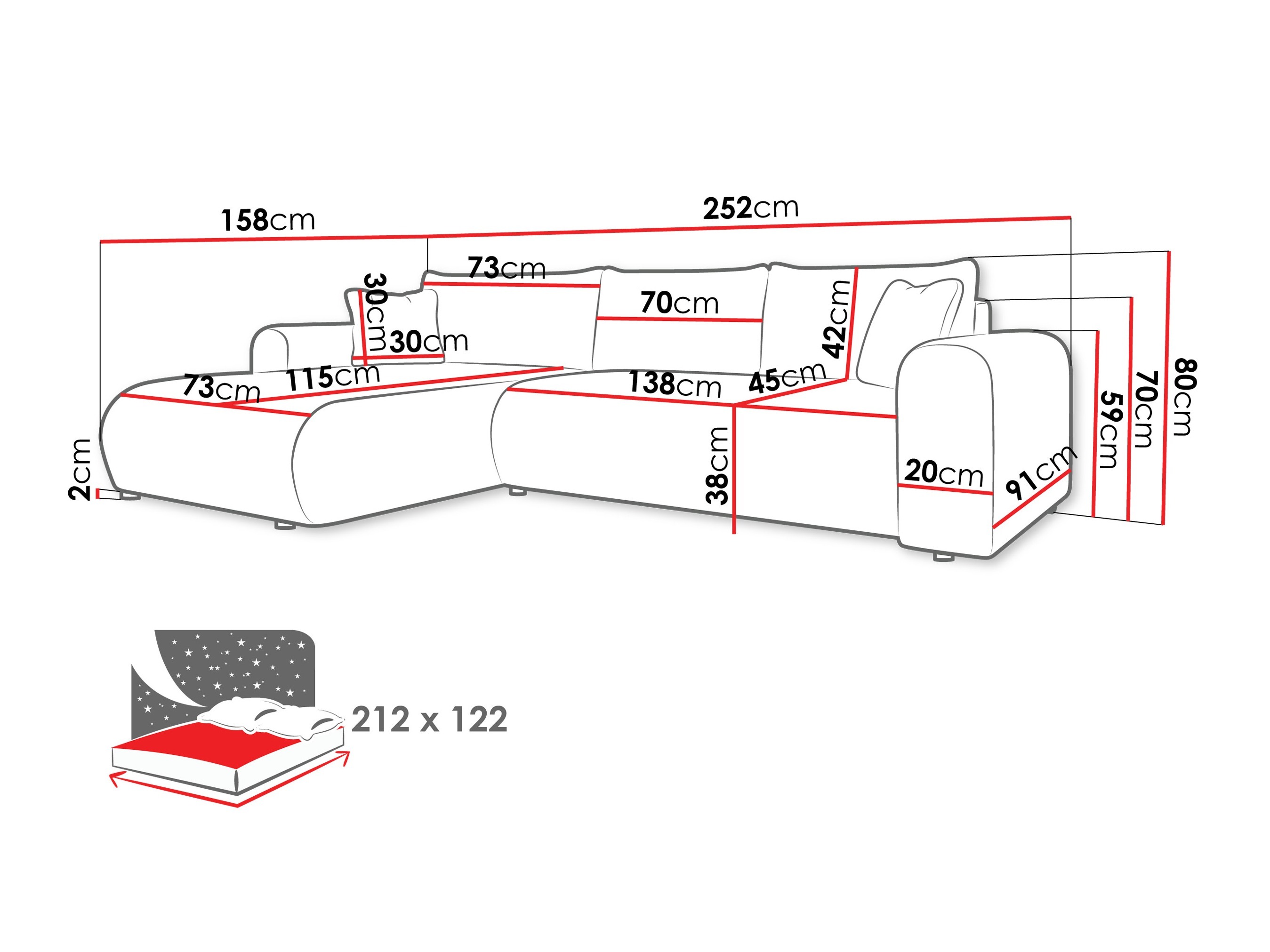 Hoekbank Comfivo 449 (Lambi 08)