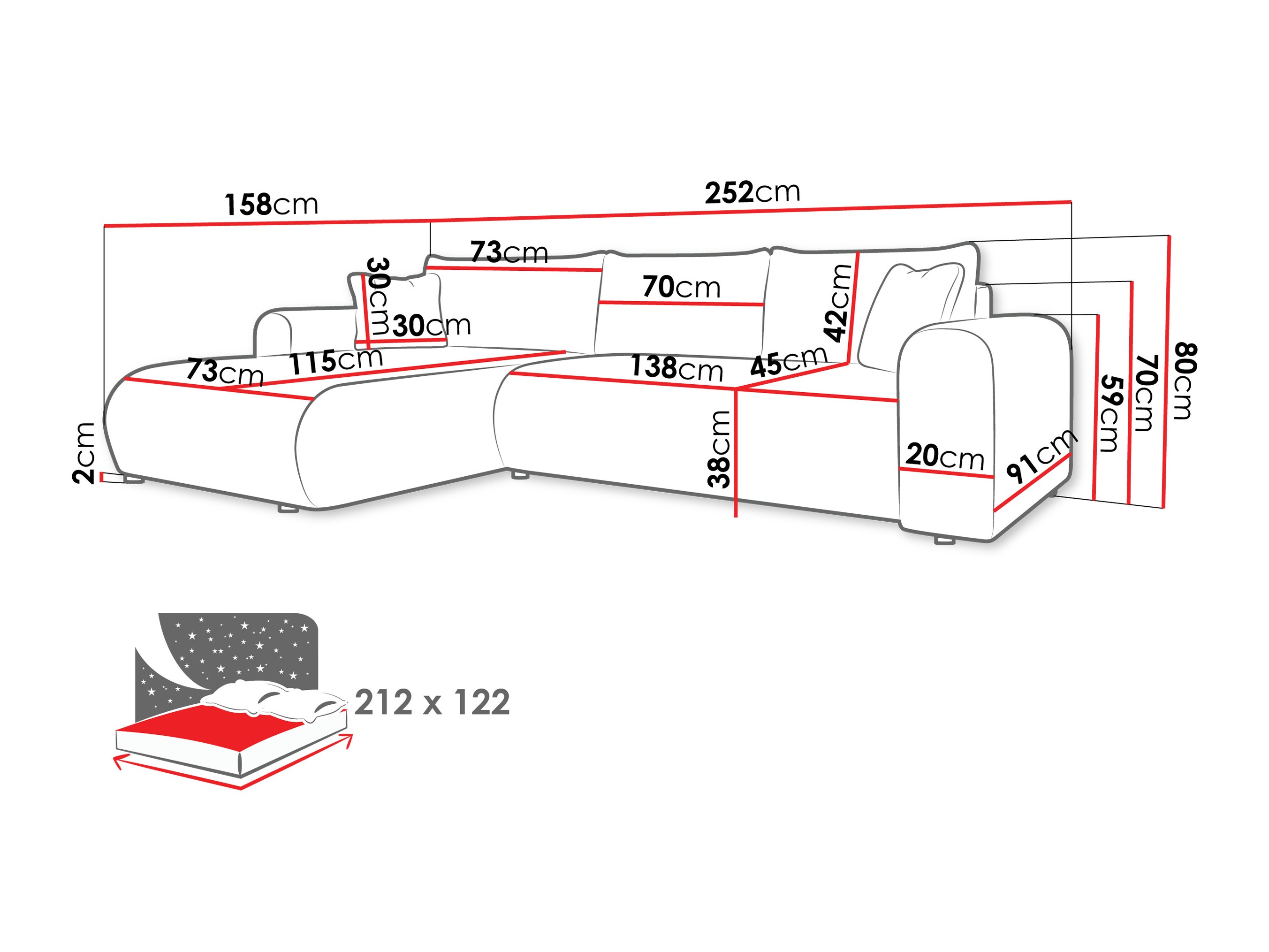 Hoekbank Comfivo 449 (Lambi 11)