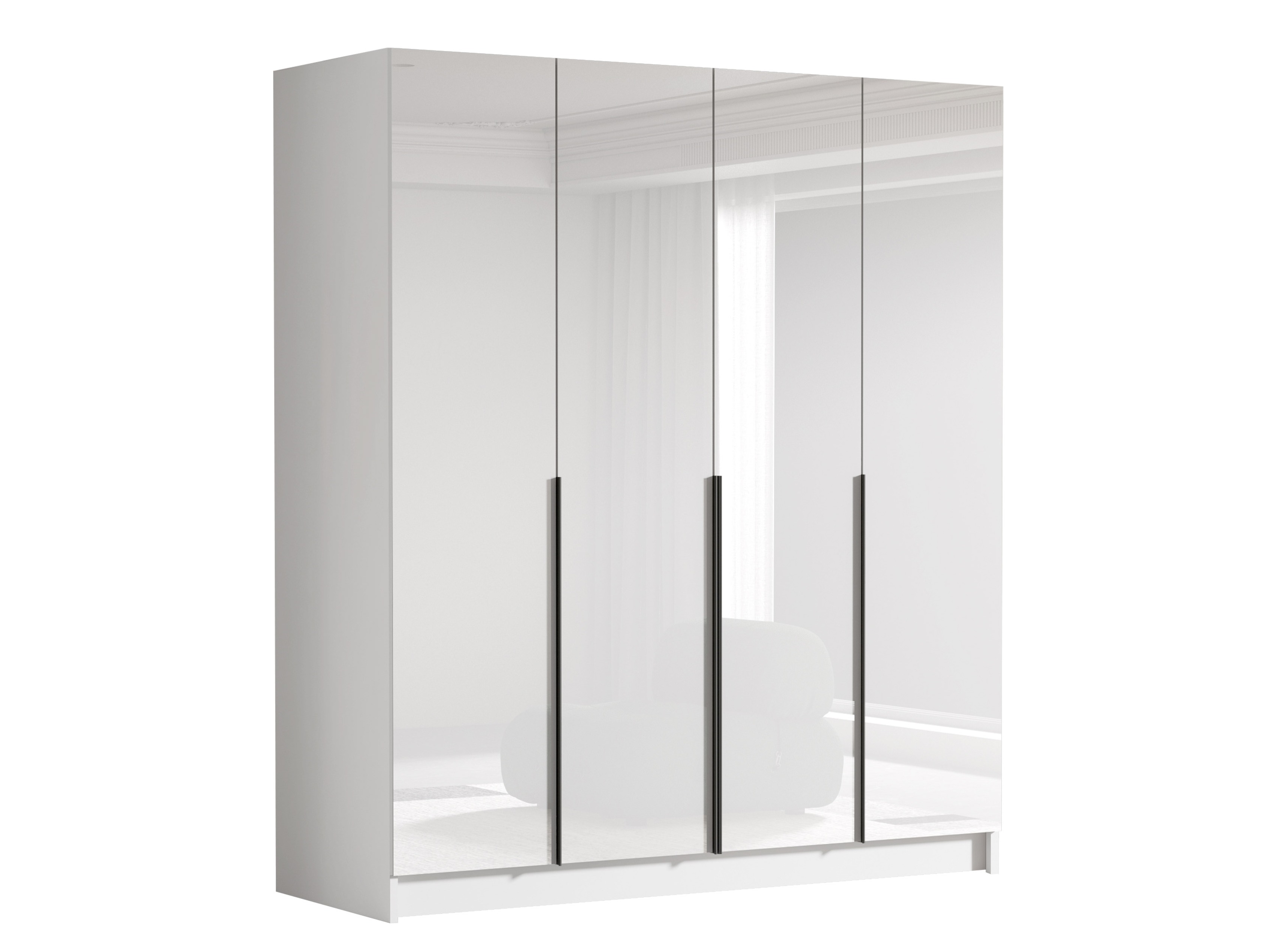 Kledingkast Atlanta 176 (Zwart)