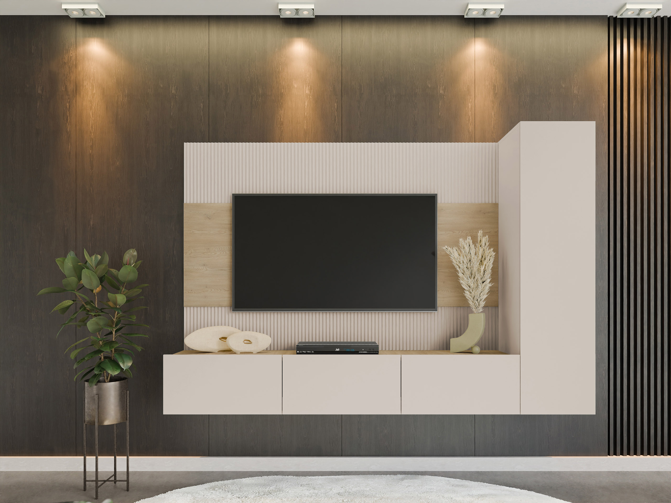 Woonkamerset Comfivo Salix VI (Beige + Cremona eiken)