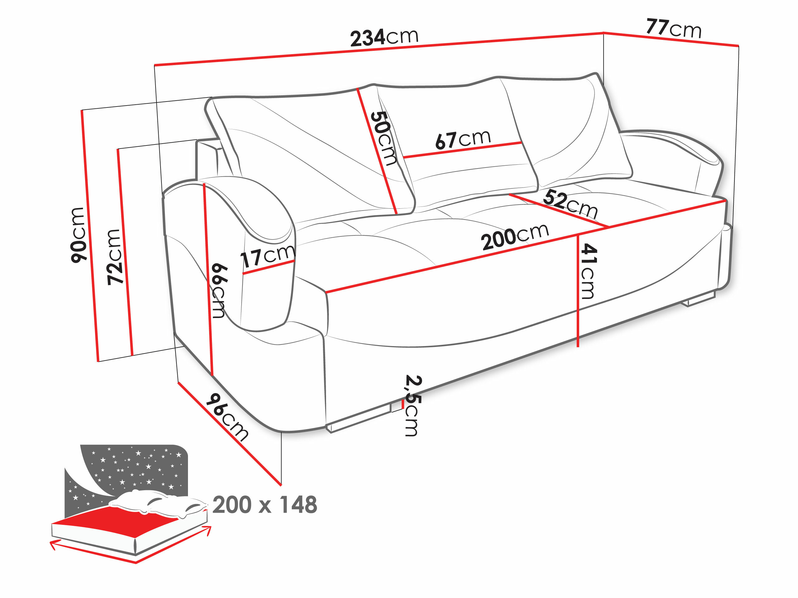 Slaapbank Decatur 103
