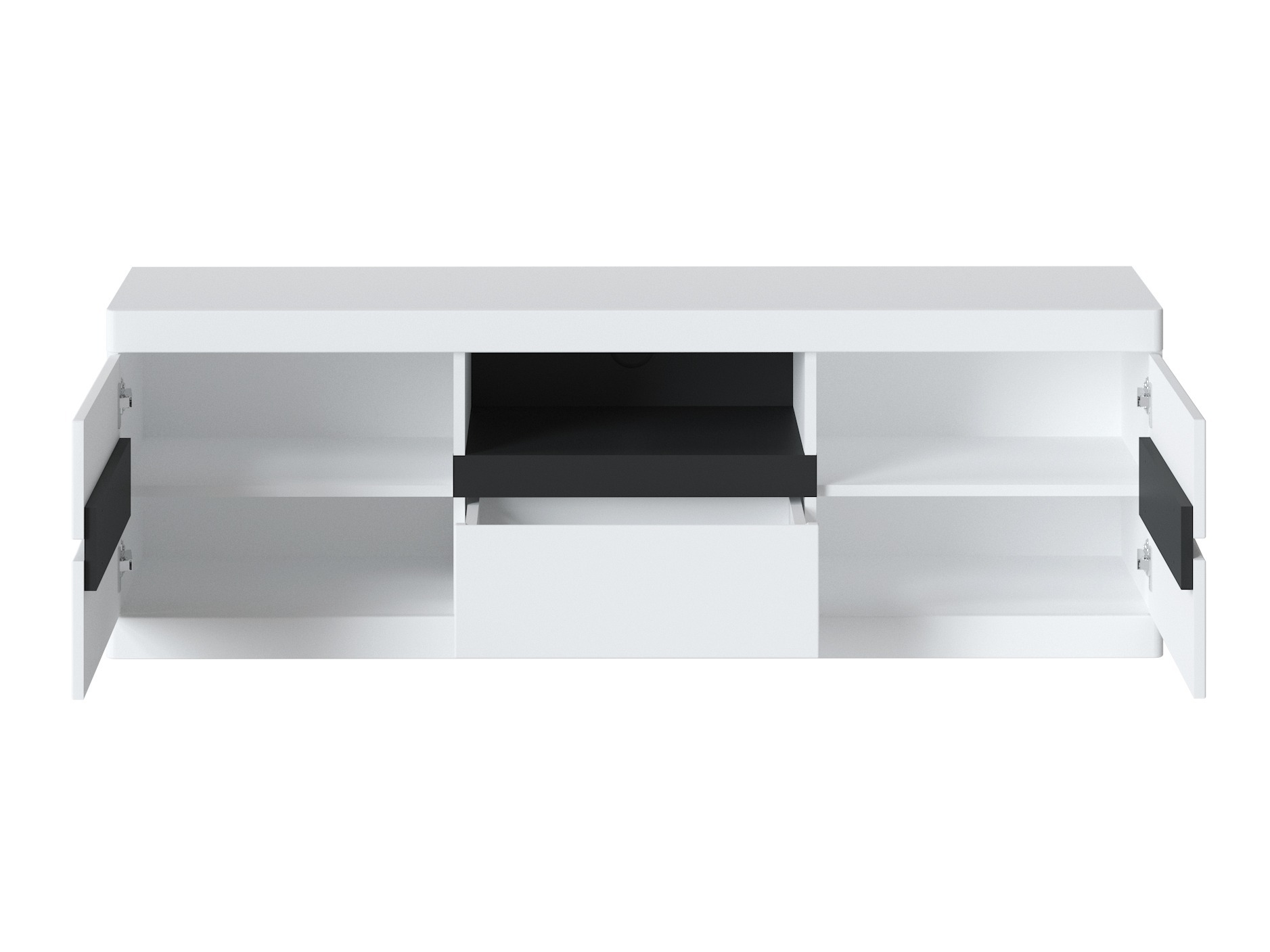 TV-meubel Venlori 121 (Wit + Grafiet)