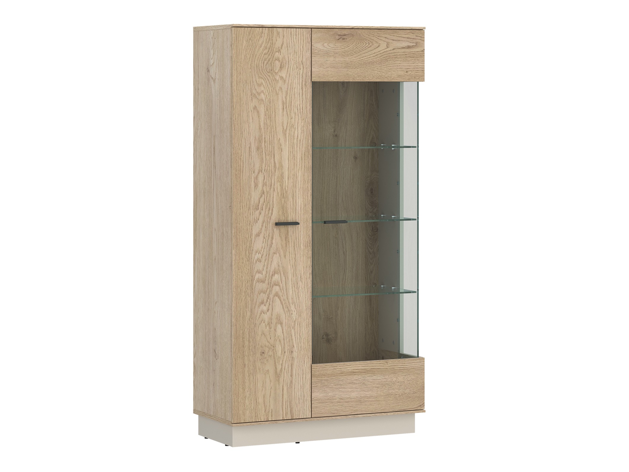 Boekenkast Ontario 150 (Kasjmier + Sonoma eik)