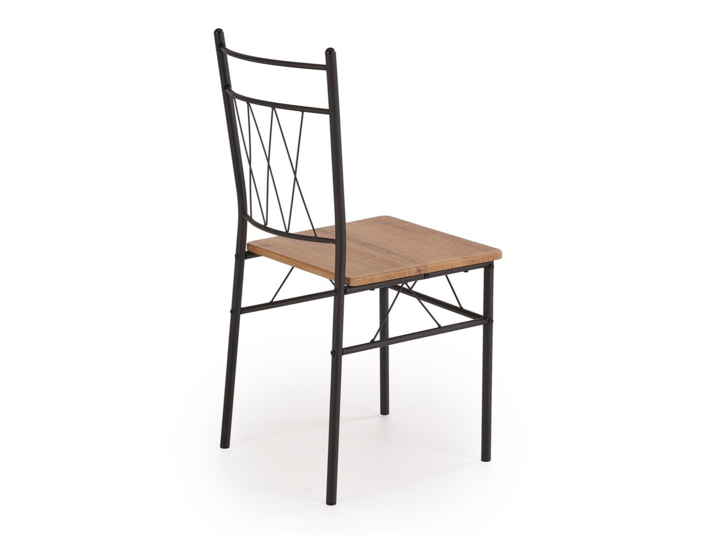 Eetkamerset Houston 1251 (Eiken + Zwart)