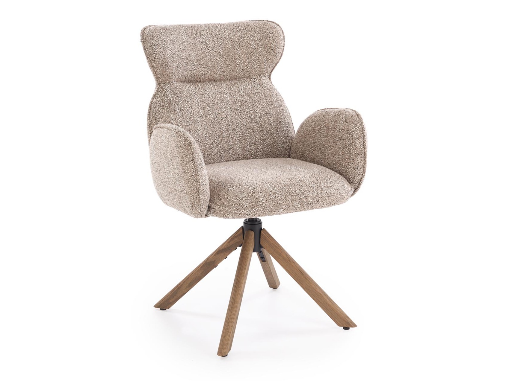 Stoel Houston 2041 (Beige + Notenhout)