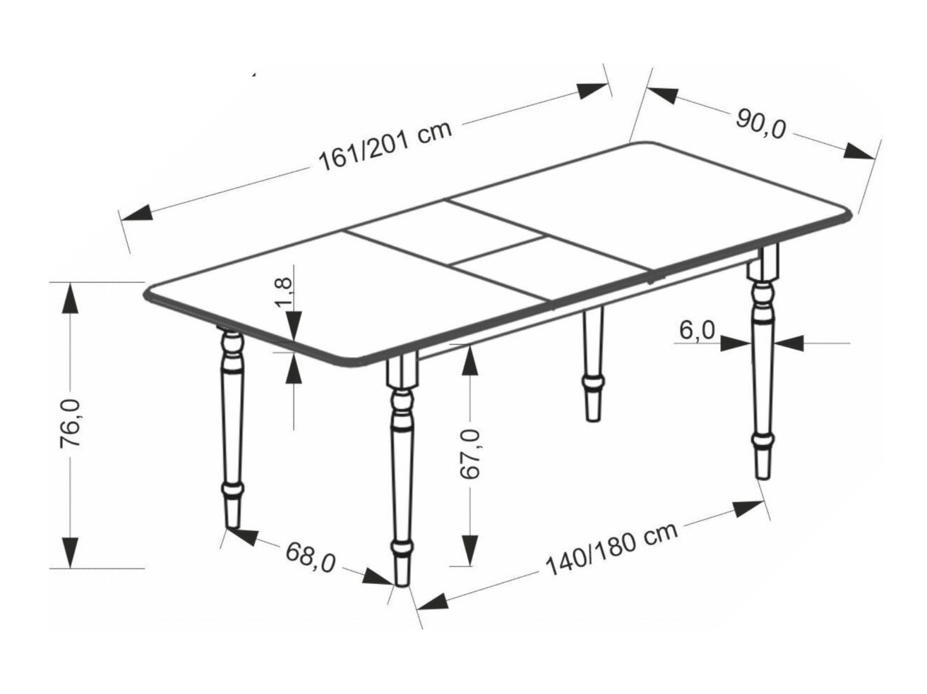 Eetkamerset Houston 1988