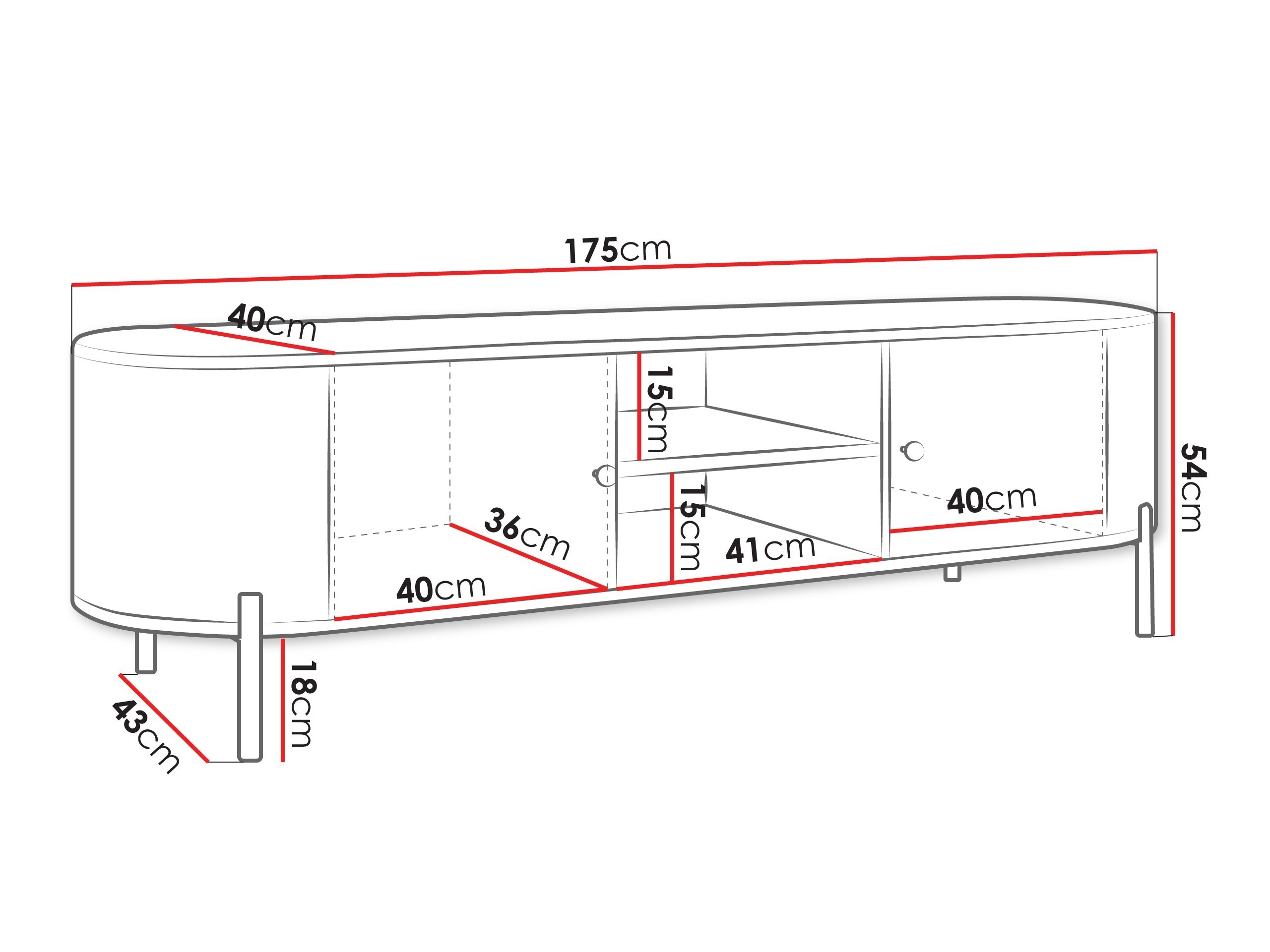 TV-meubel Comfivo Mirsoni 103