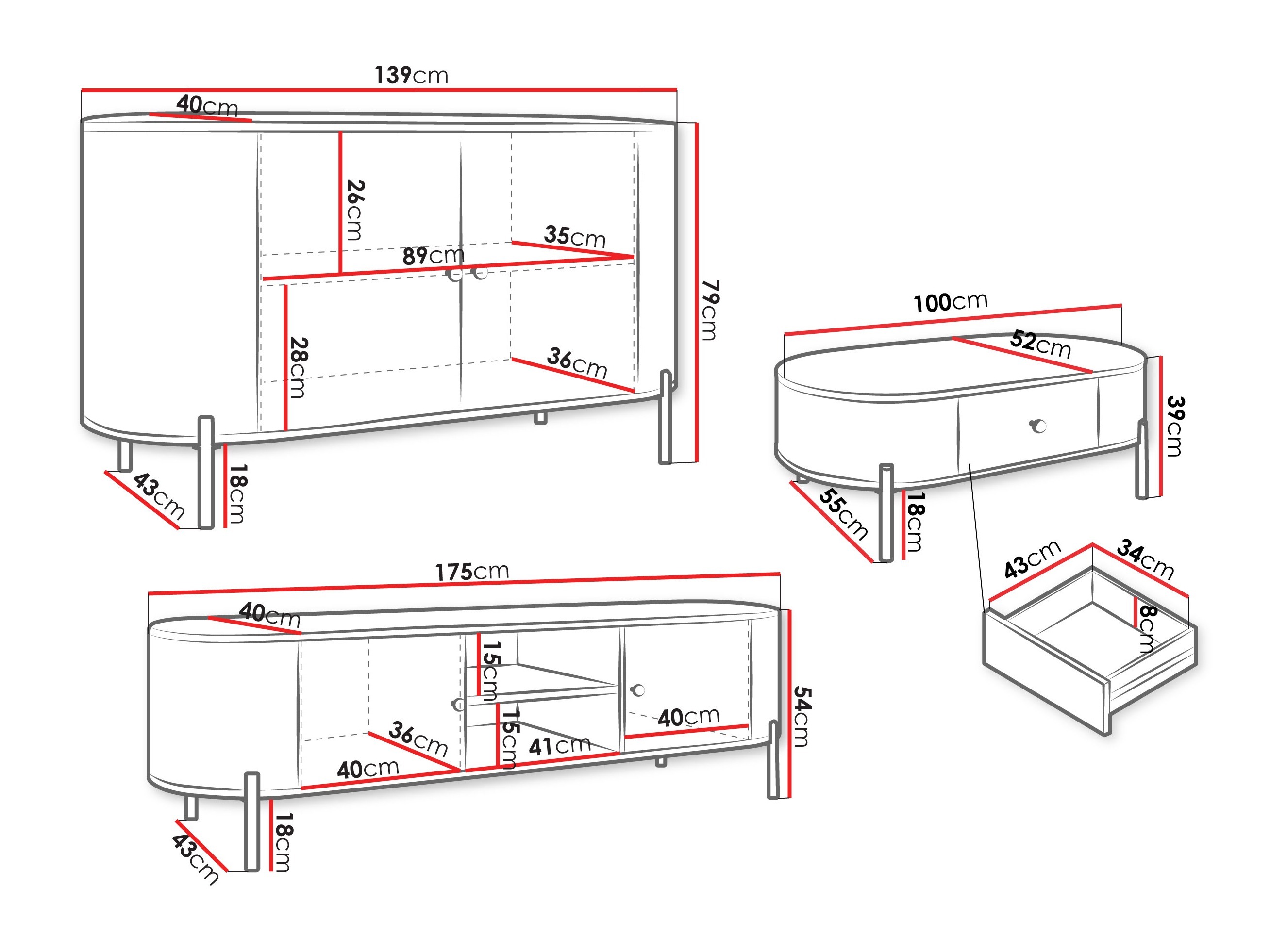 Woonkamerset Comfivo Mirsoni II