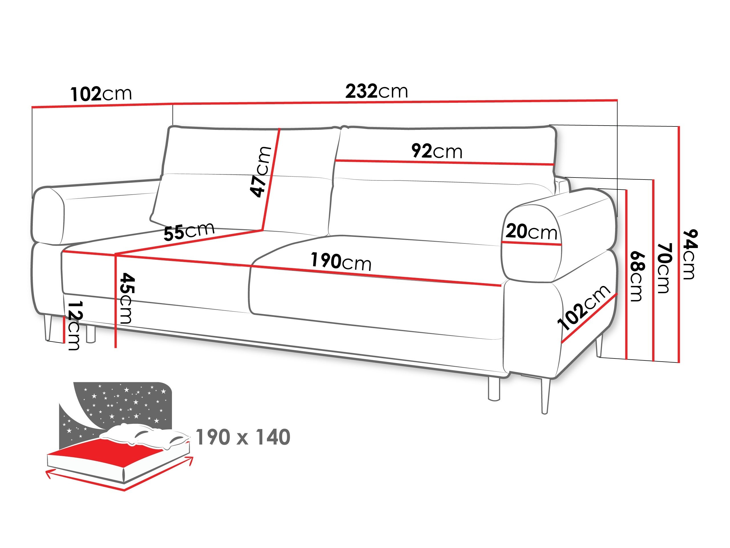 Slaapbank ComfiDream 199 (Blur 19)