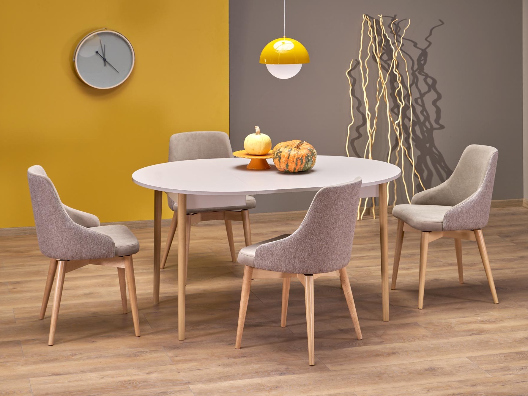 Tafel Houston 1990 (Licht hout + Kasjmier)