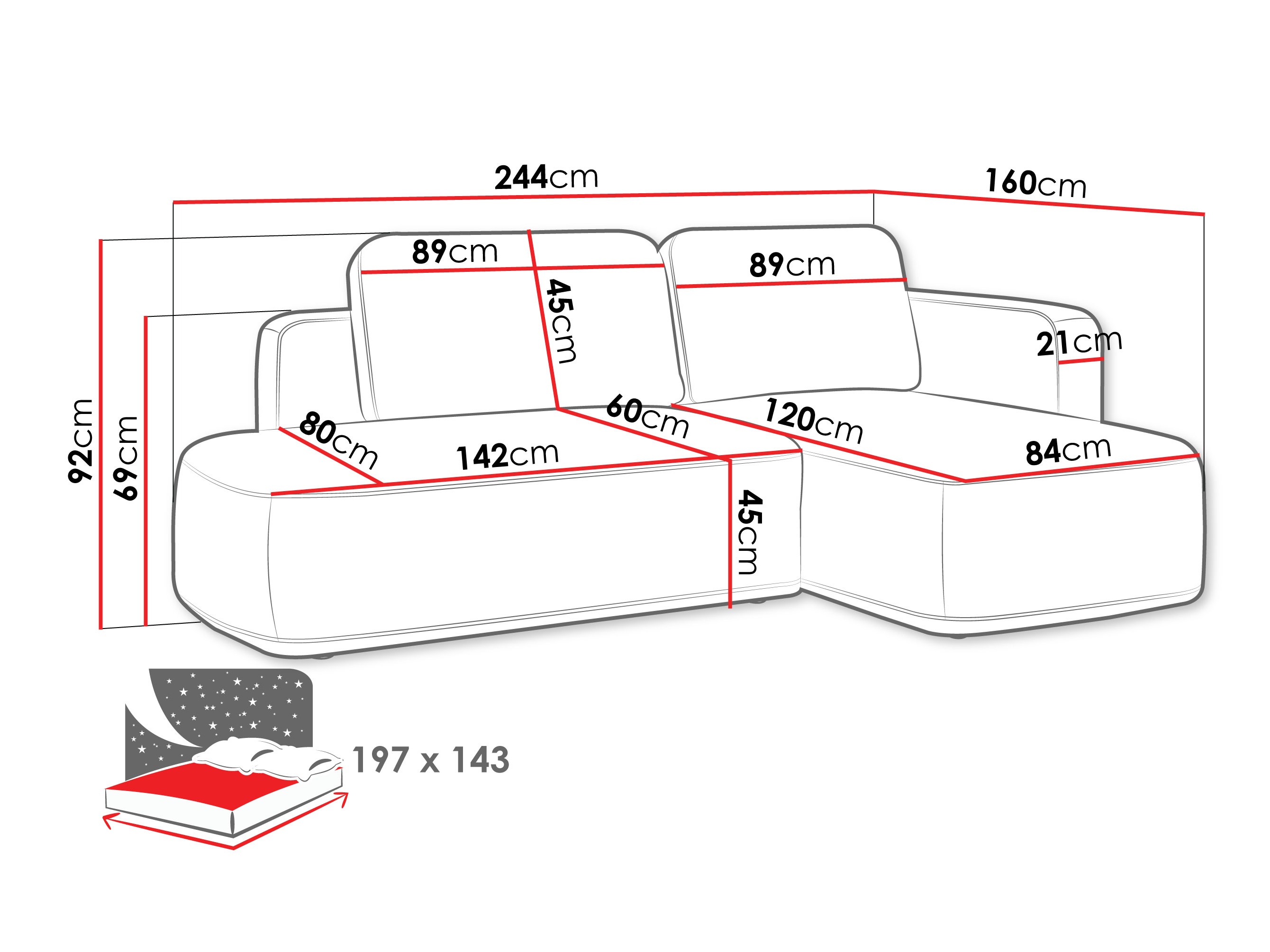 Hoekbank ComfiDream 203 (Perfect Harmony 02)