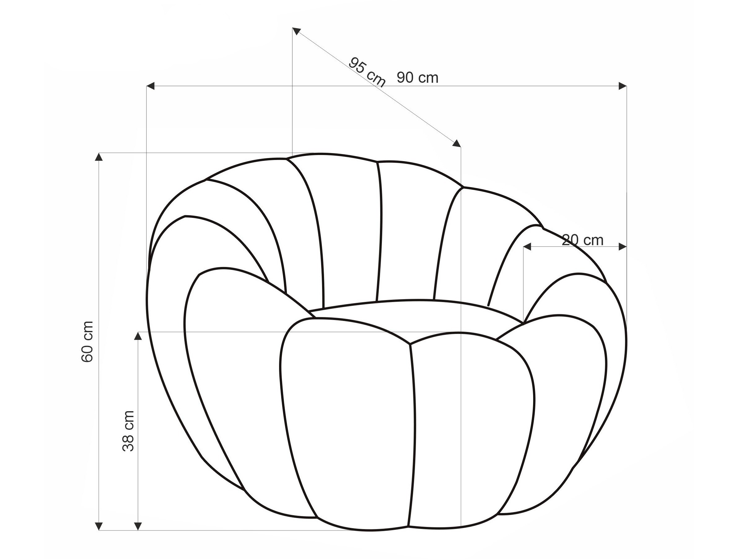 Fauteuil Houston 2018 (Crème)