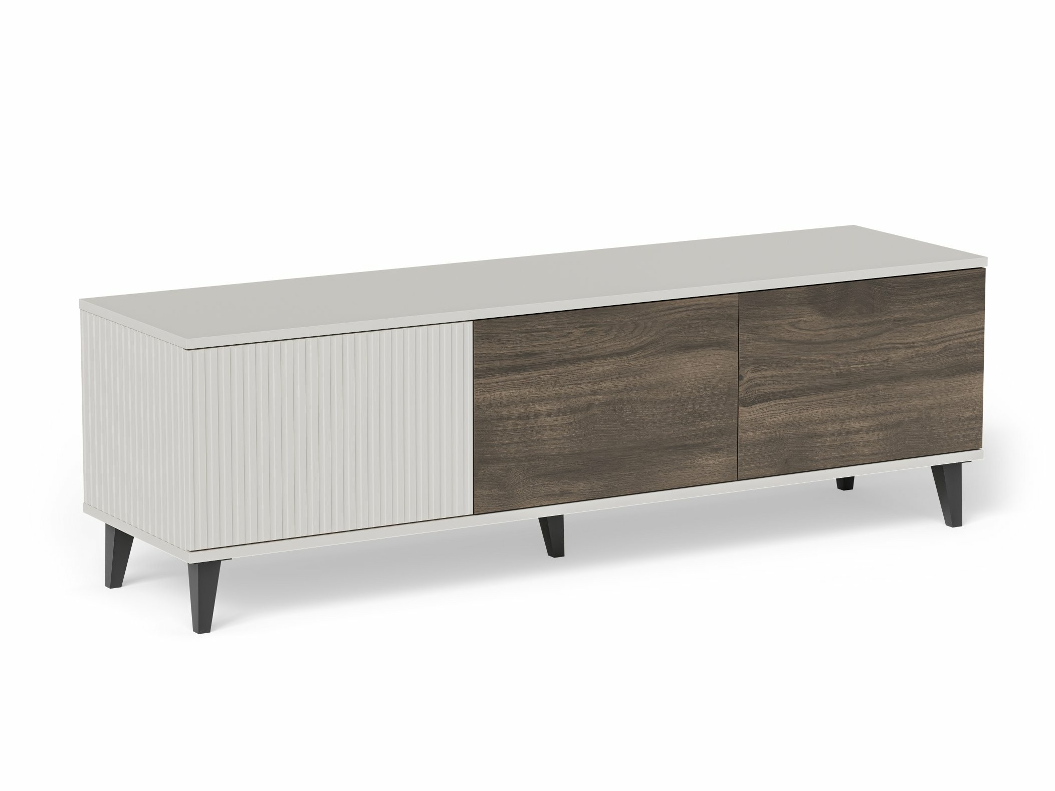 TV-meubel Luelia 116 (Notenhout + Kasjmier)