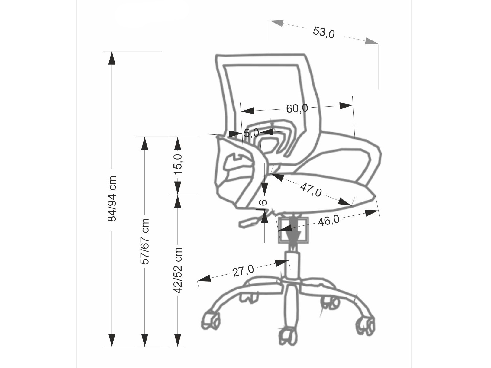 Bureaustoel Houston 2000
