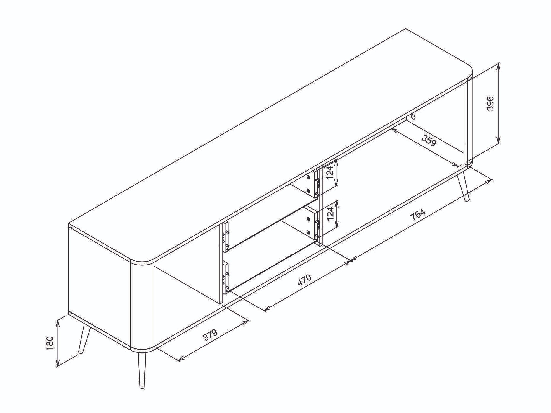 TV-meubel Levliva 101