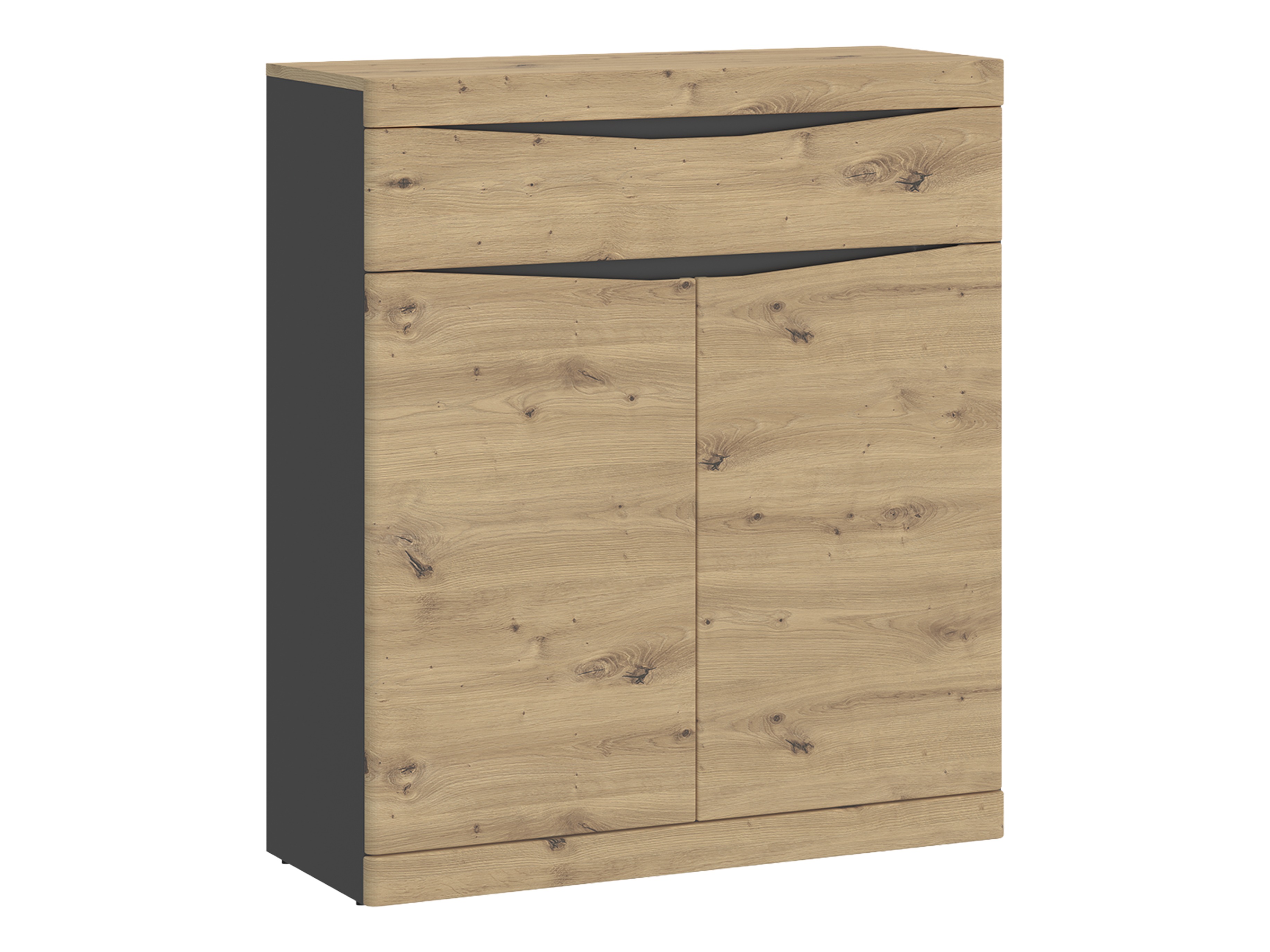 Ladekast Venlori 115 (Artisan eiken + Antraciet)