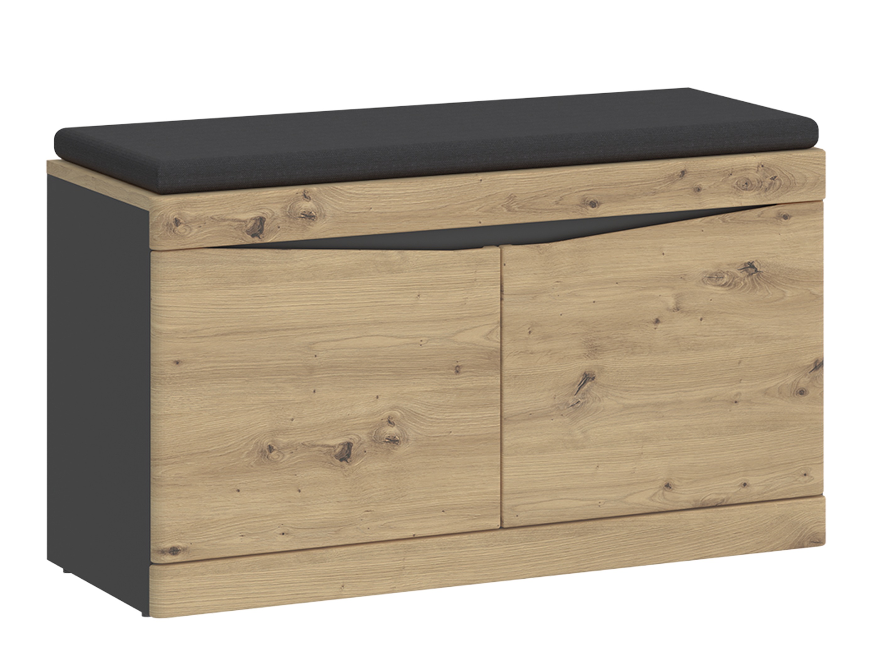 Schoenenkast Ontario 146 (Artisan eiken + Antraciet)