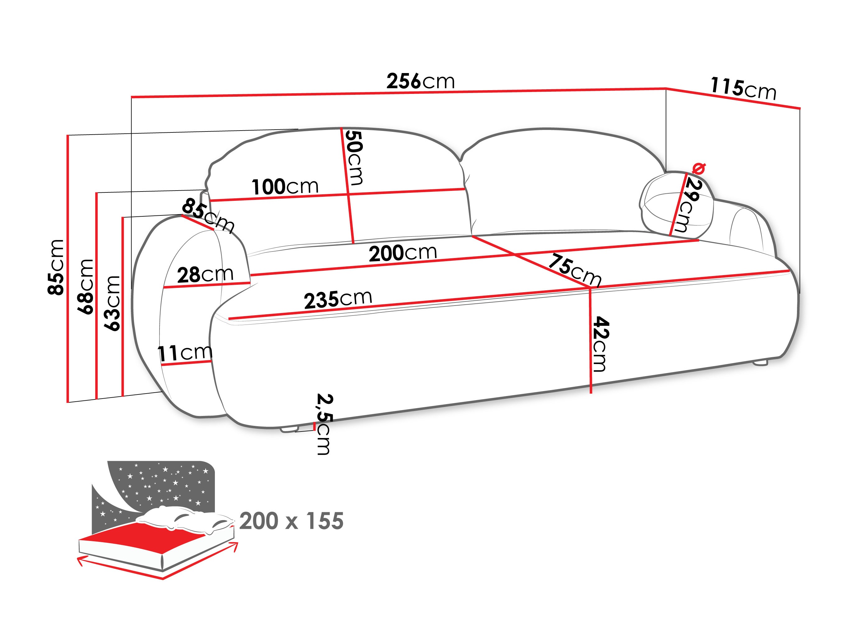 Slaapbank TrendyNest 114 (Now Or Never 03)