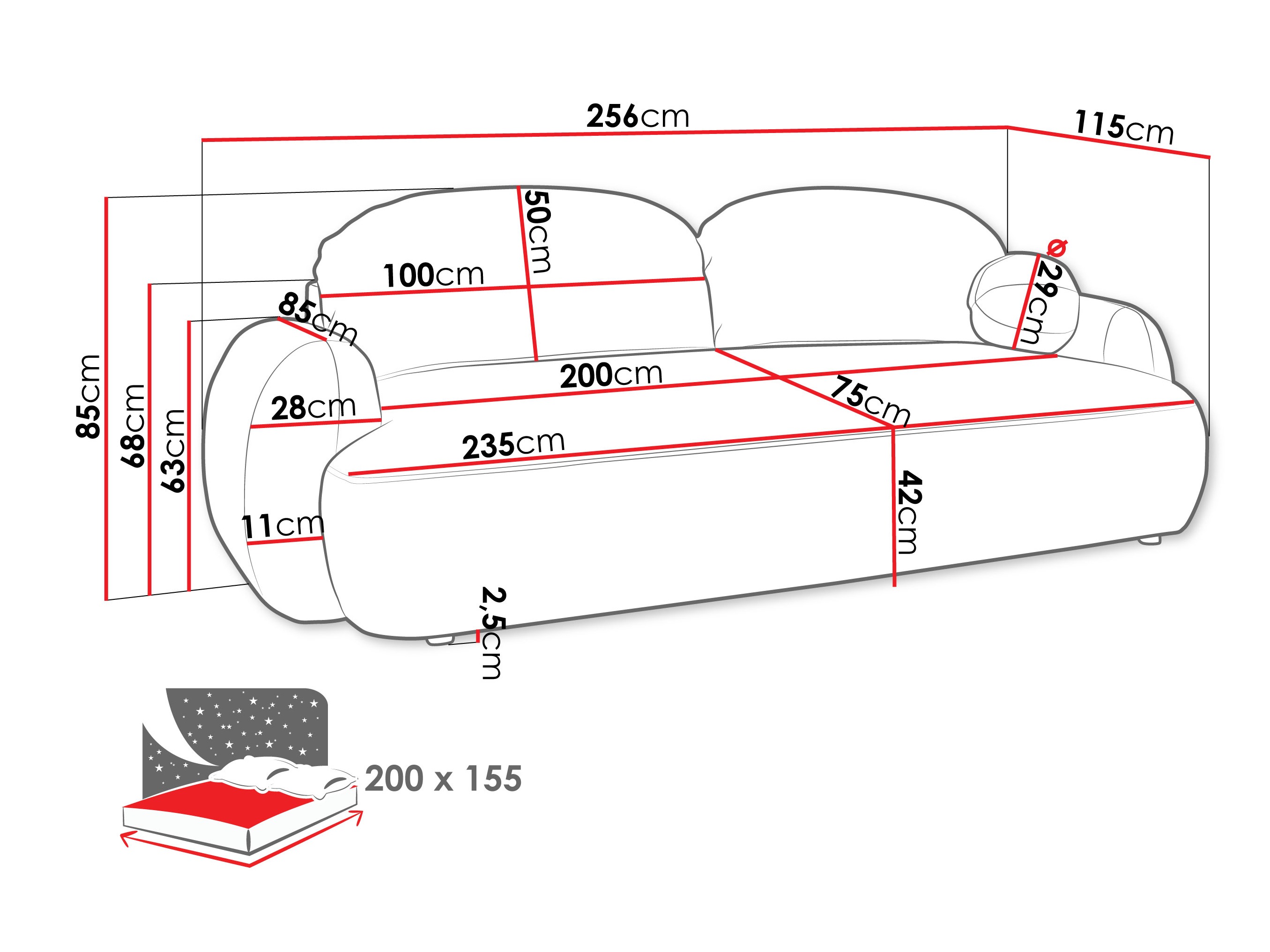 Slaapbank TrendyNest 114 (Now Or Never 06)