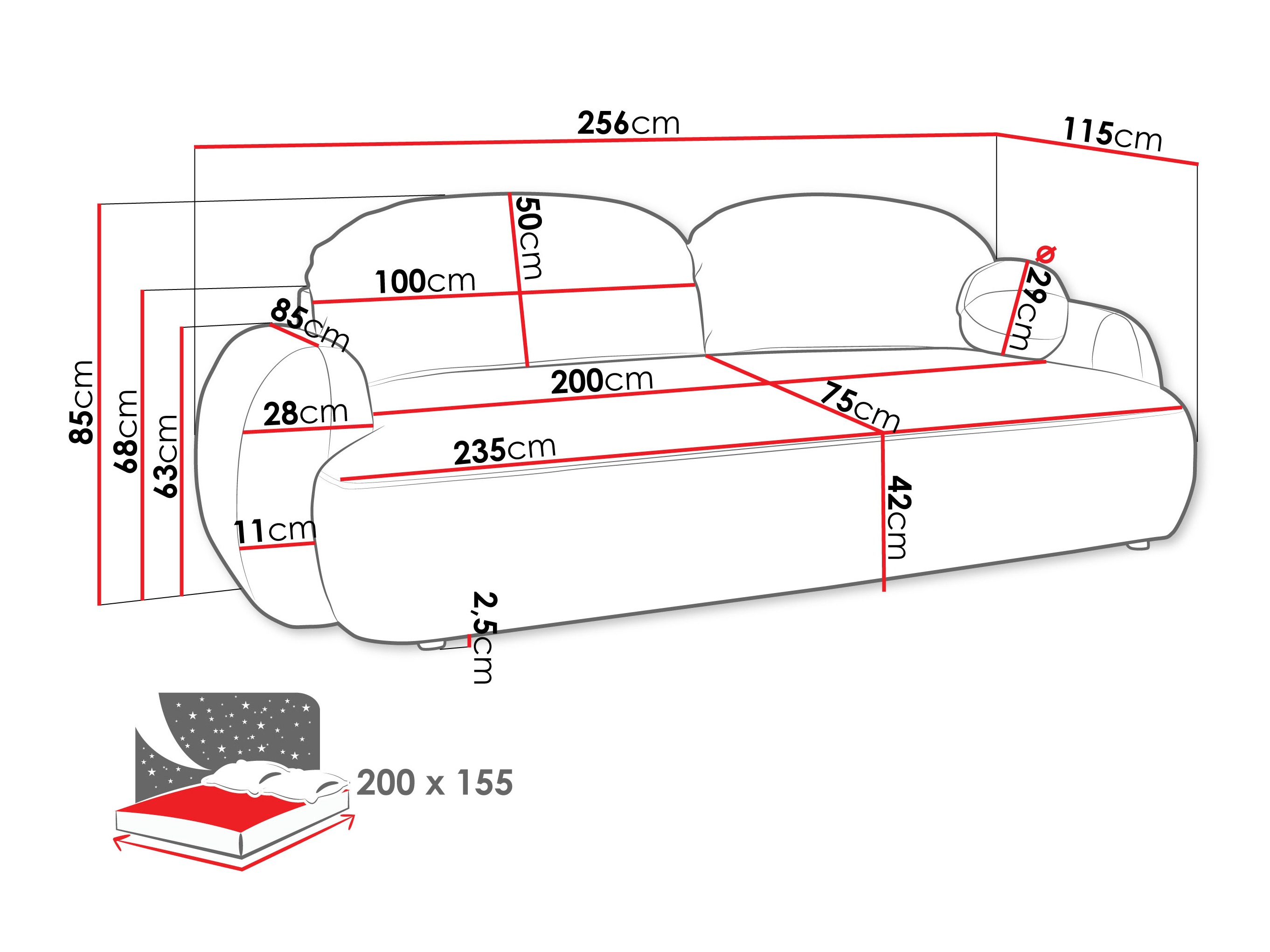 Slaapbank TrendyNest 114 (Now Or Never 16)
