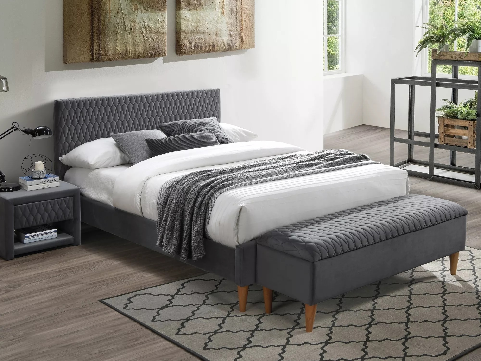 Bed Detroit 807 (Grijs)