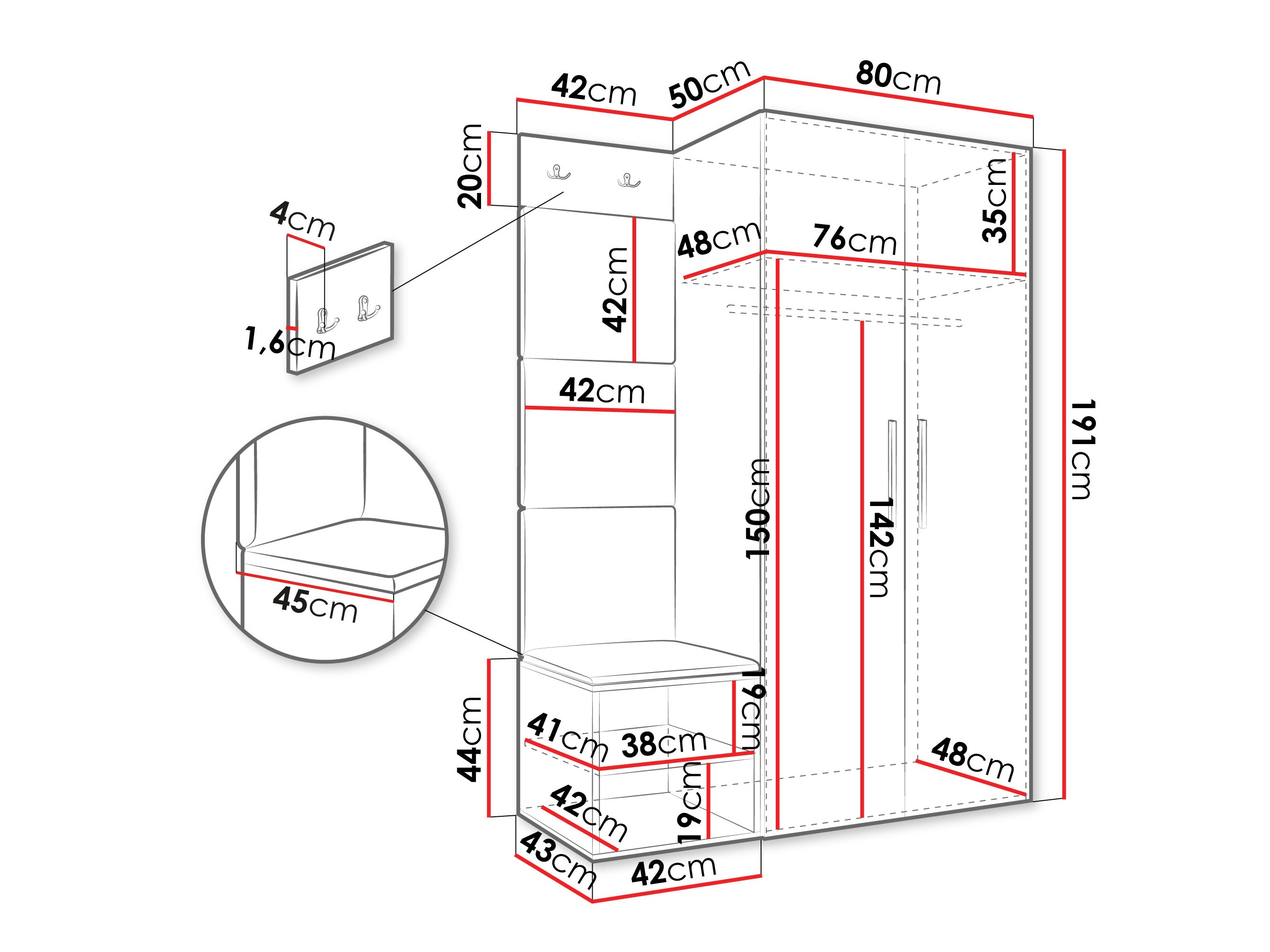 Gangmeubelset Hartford 523 (Kasjmier)