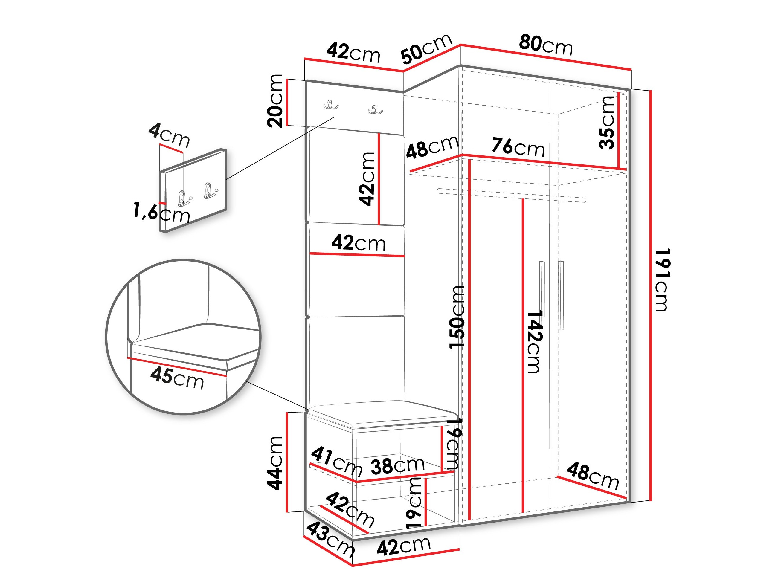 Gangmeubelset Hartford 523 (Kasjmier)