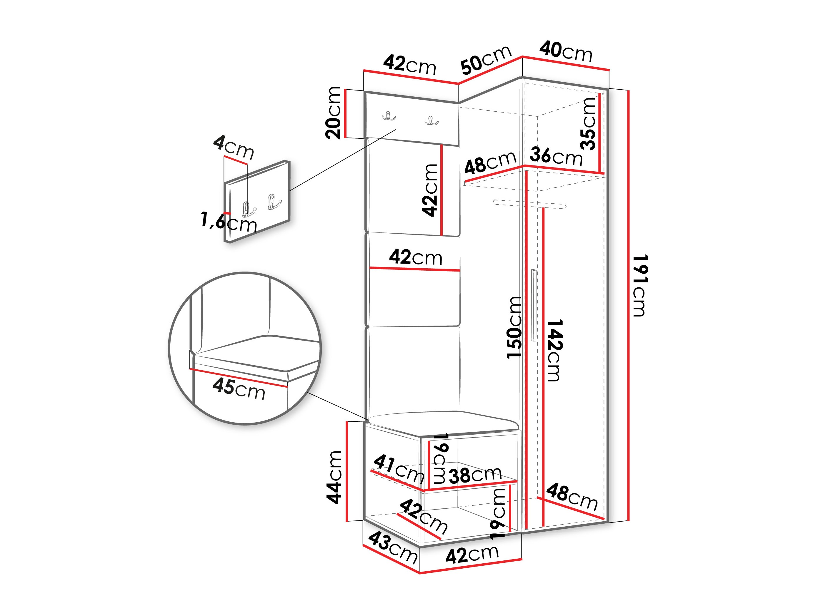 Gangmeubelset Hartford 524 (Artisan eiken)