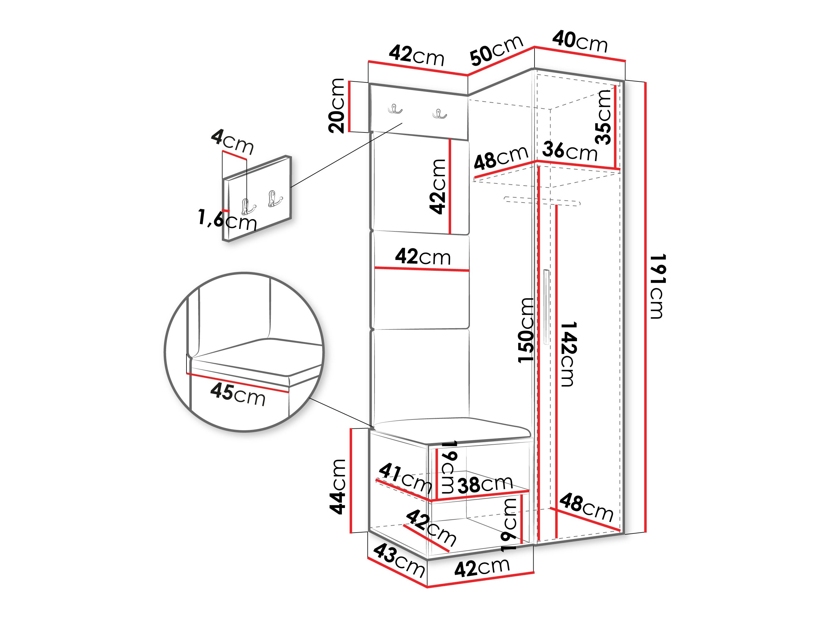 Gangmeubelset Hartford 524 (Artisan eiken)