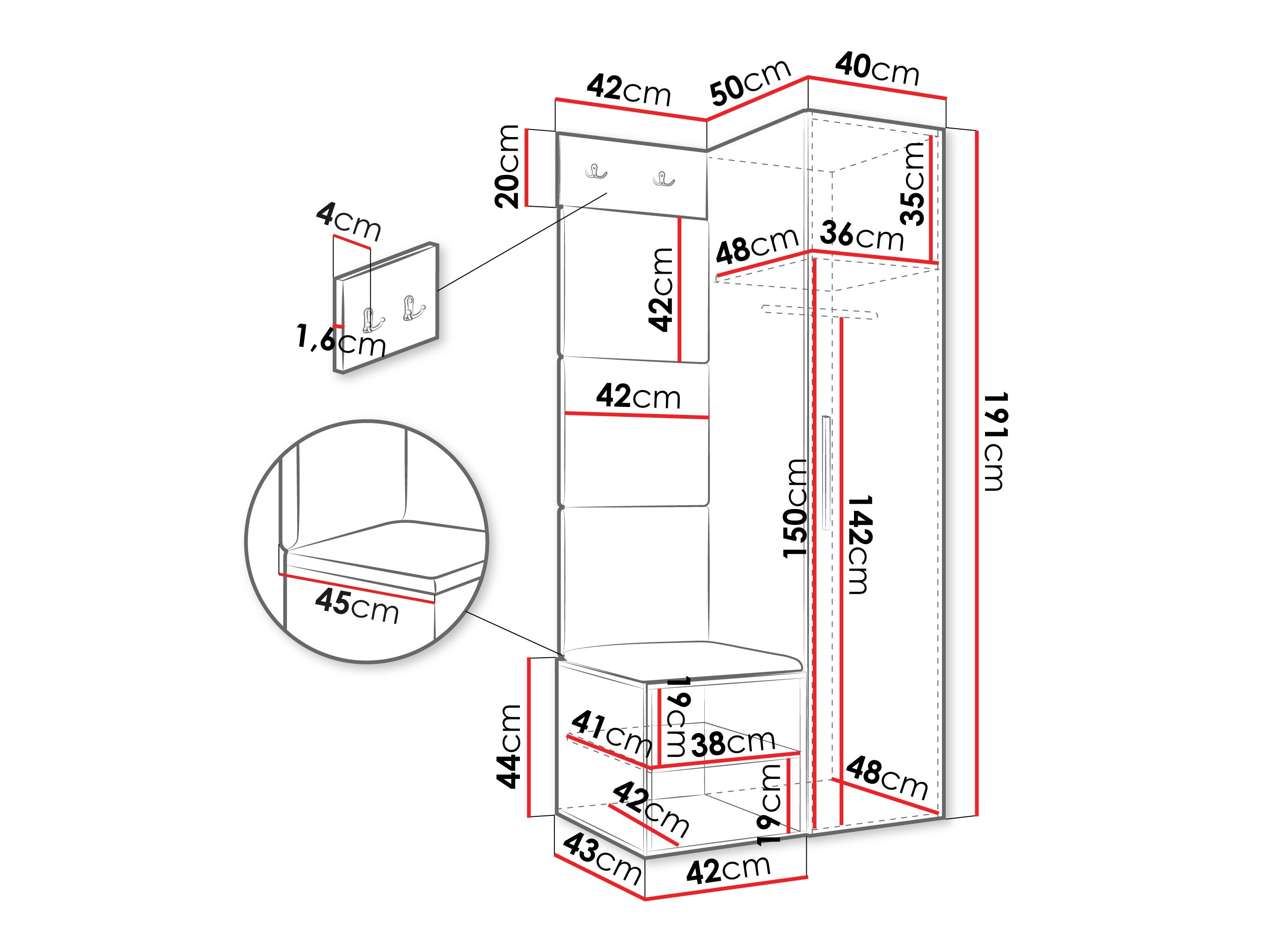 Gangmeubelset Hartford 524 (Kasjmier)