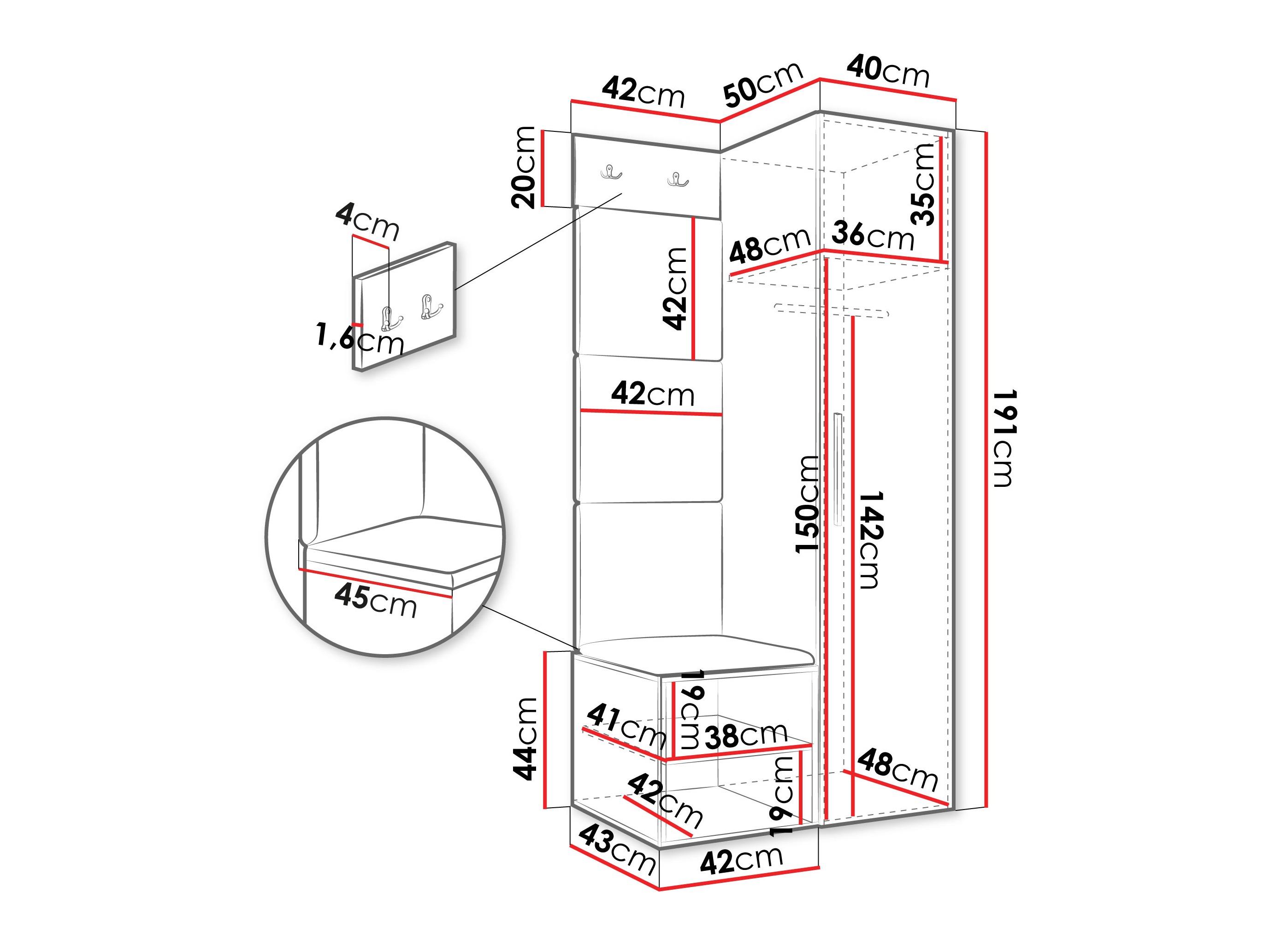 Gangmeubelset Hartford 524 (Kasjmier)