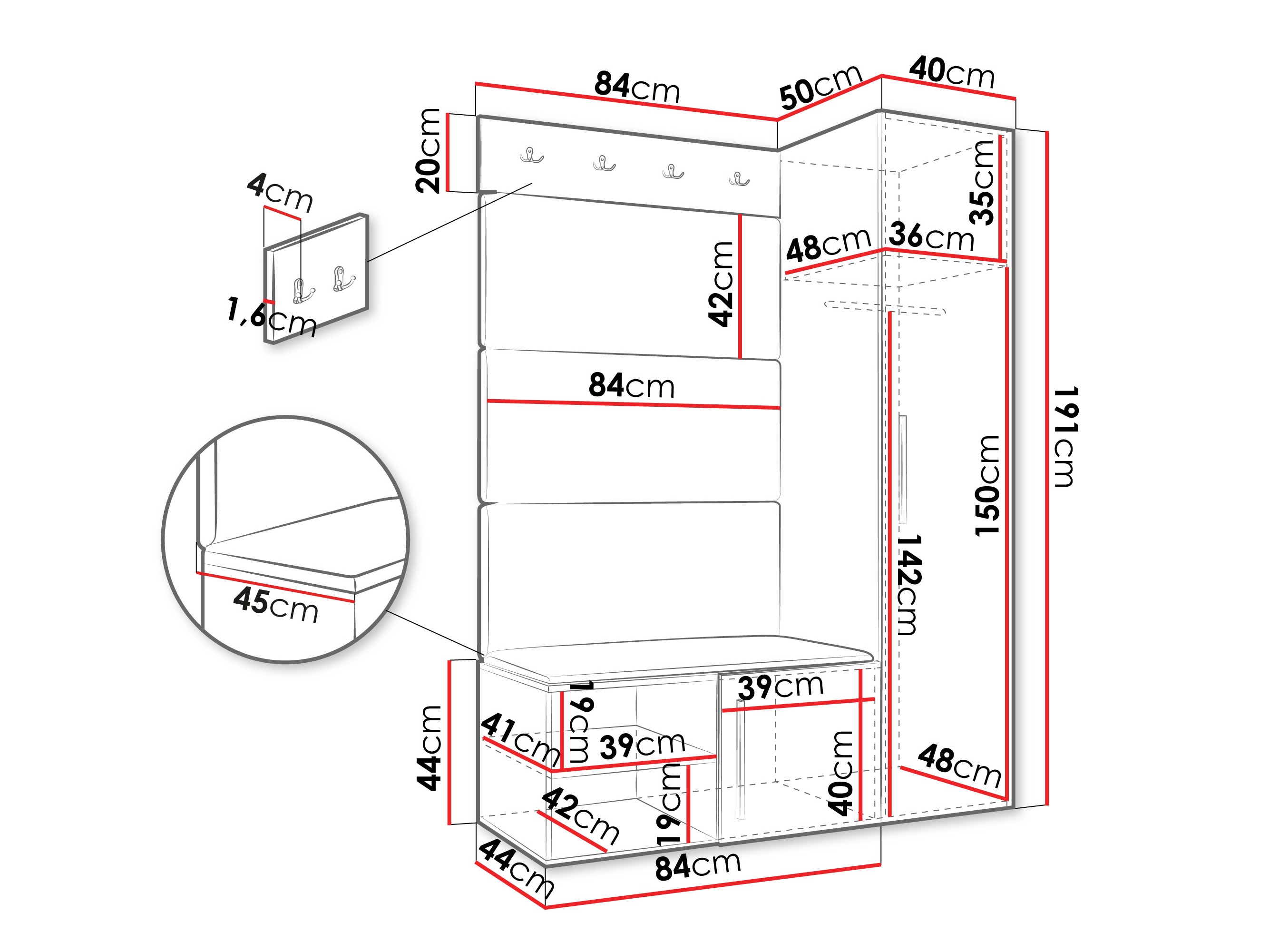 Gangmeubelset Hartford 525 (Kasjmier)