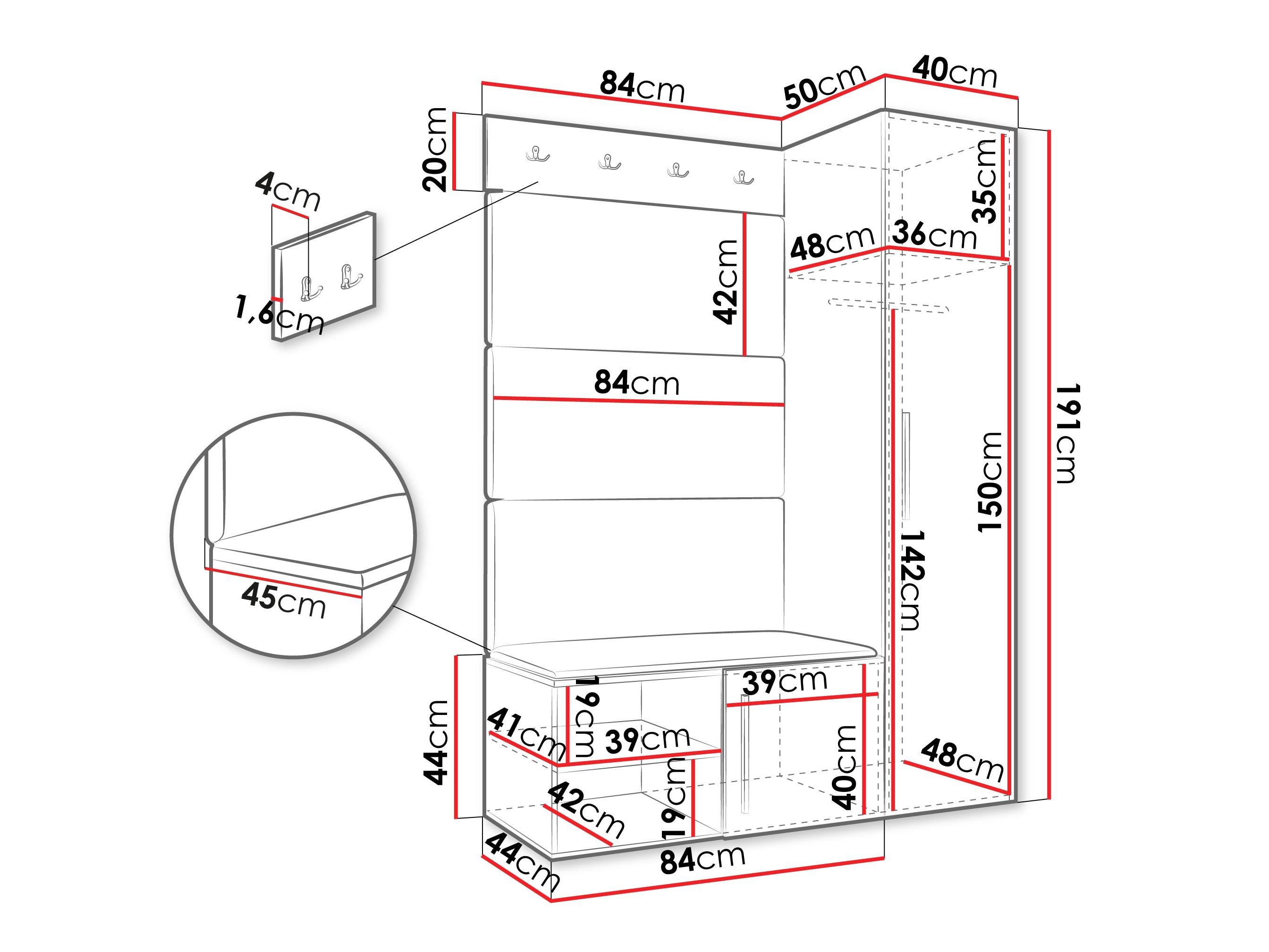 Gangmeubelset Hartford 525 (Kasjmier)
