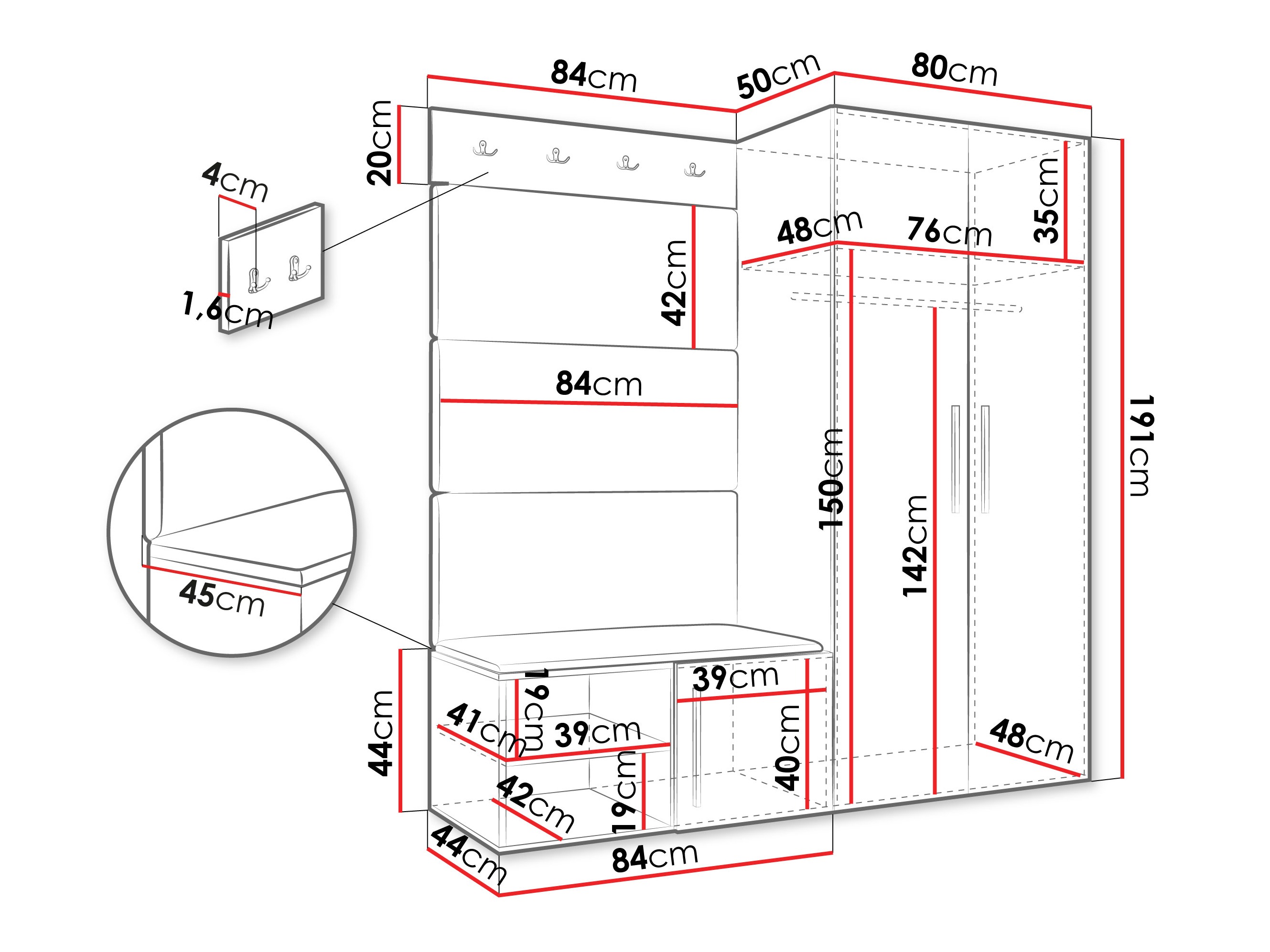 Gangmeubelset Hartford 526 (Kasjmier)