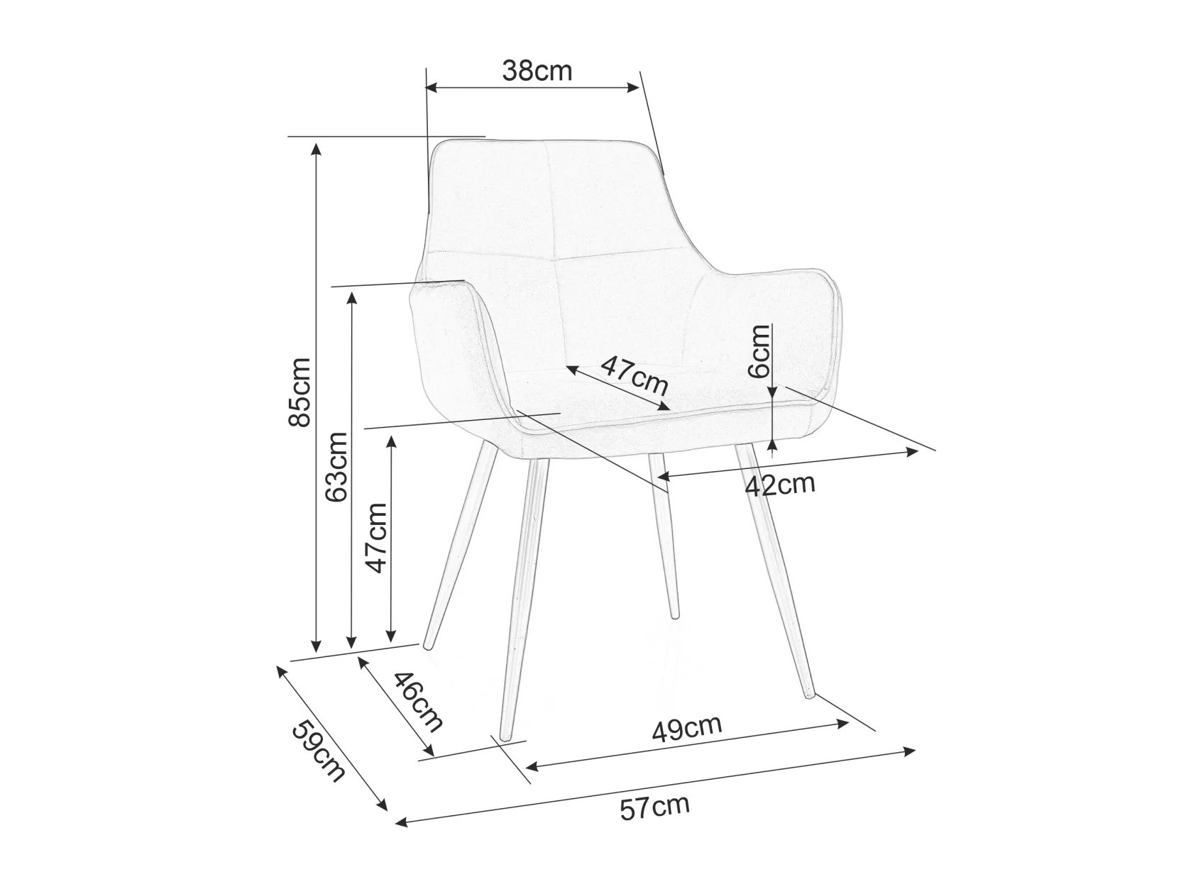 Stoel Detroit 812 (Beige)