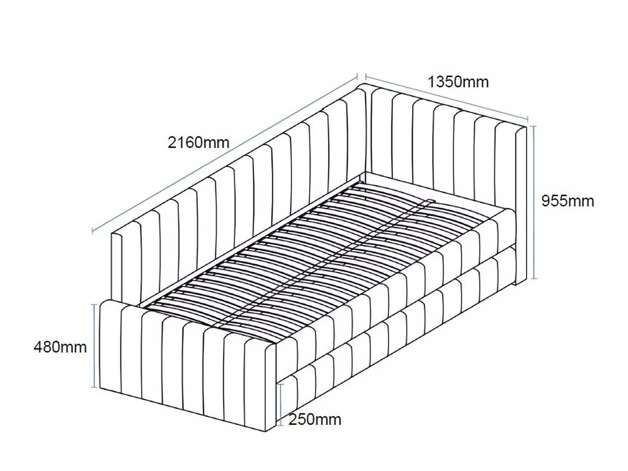 Bed Detroit 855 (Bluvel 14)