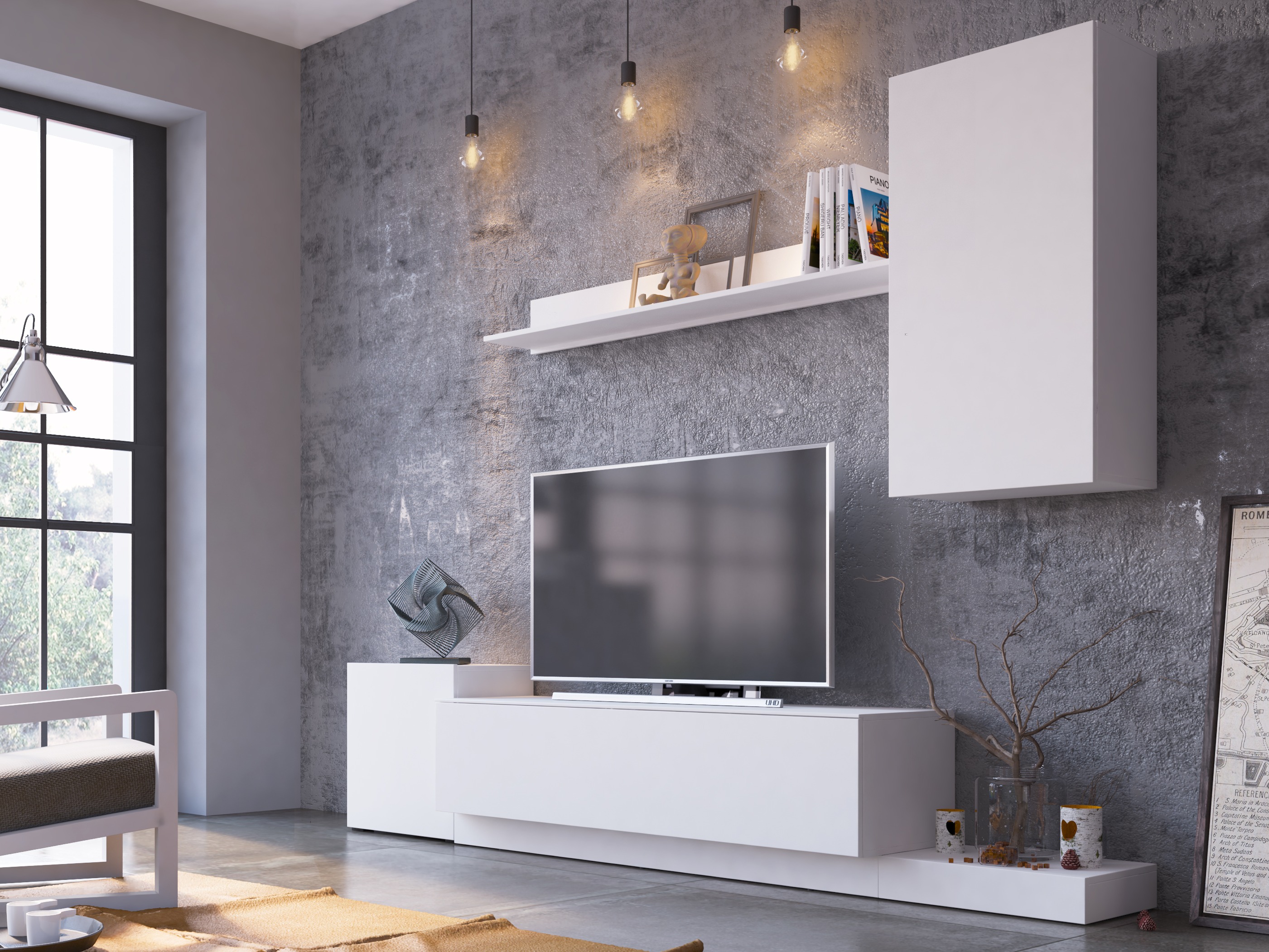 Woonkamerset Ontario 158 (Wit)