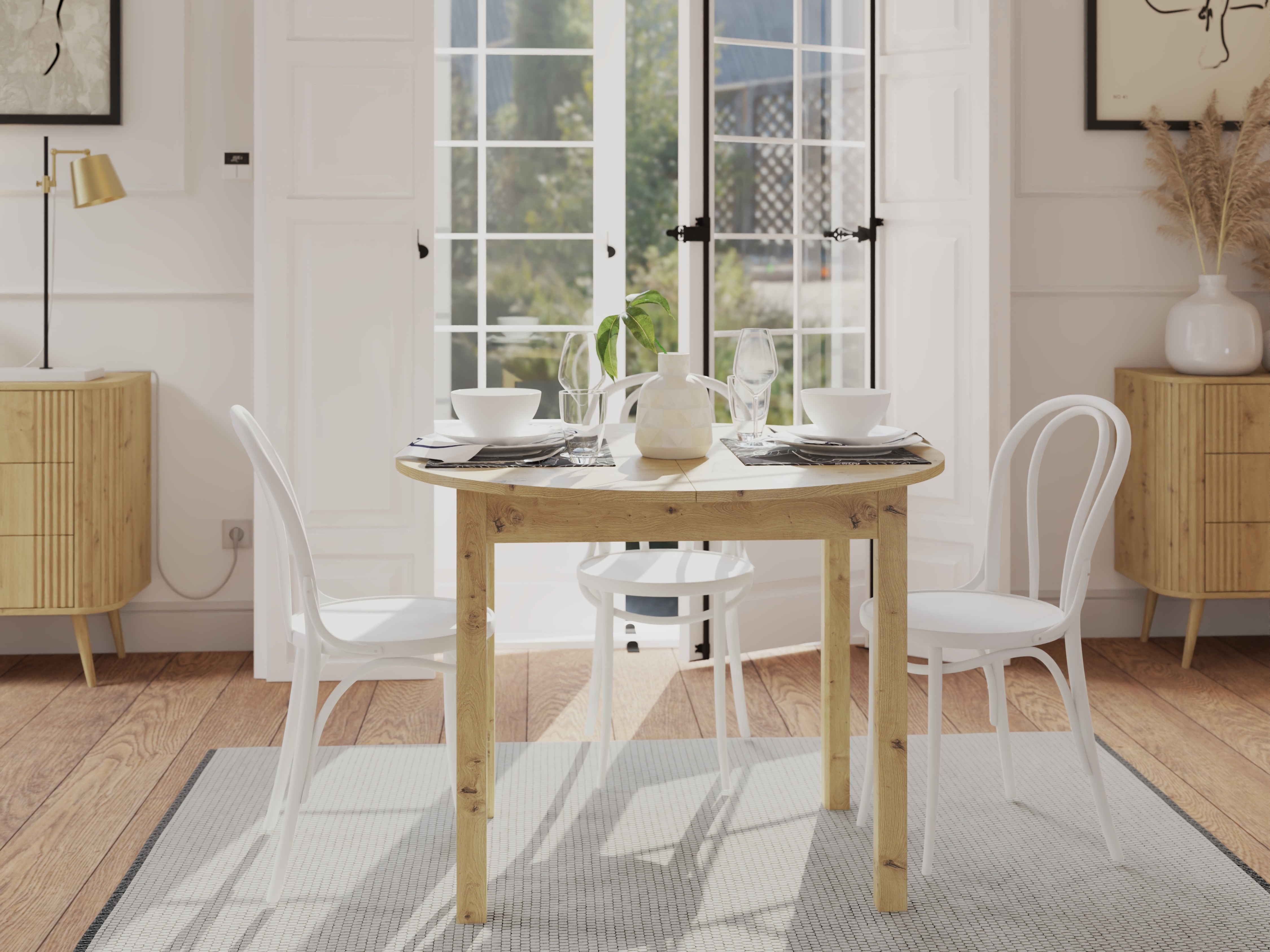 Tafel Bristol 226 (Artisan eiken)