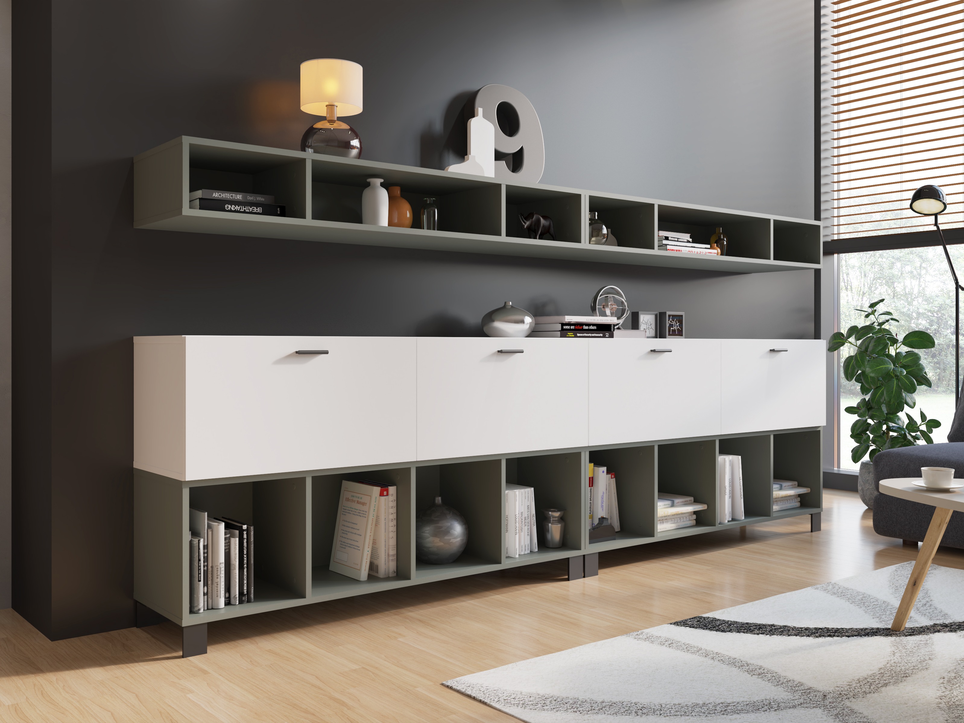 Boekenkast Virnolu 102 (Groen)