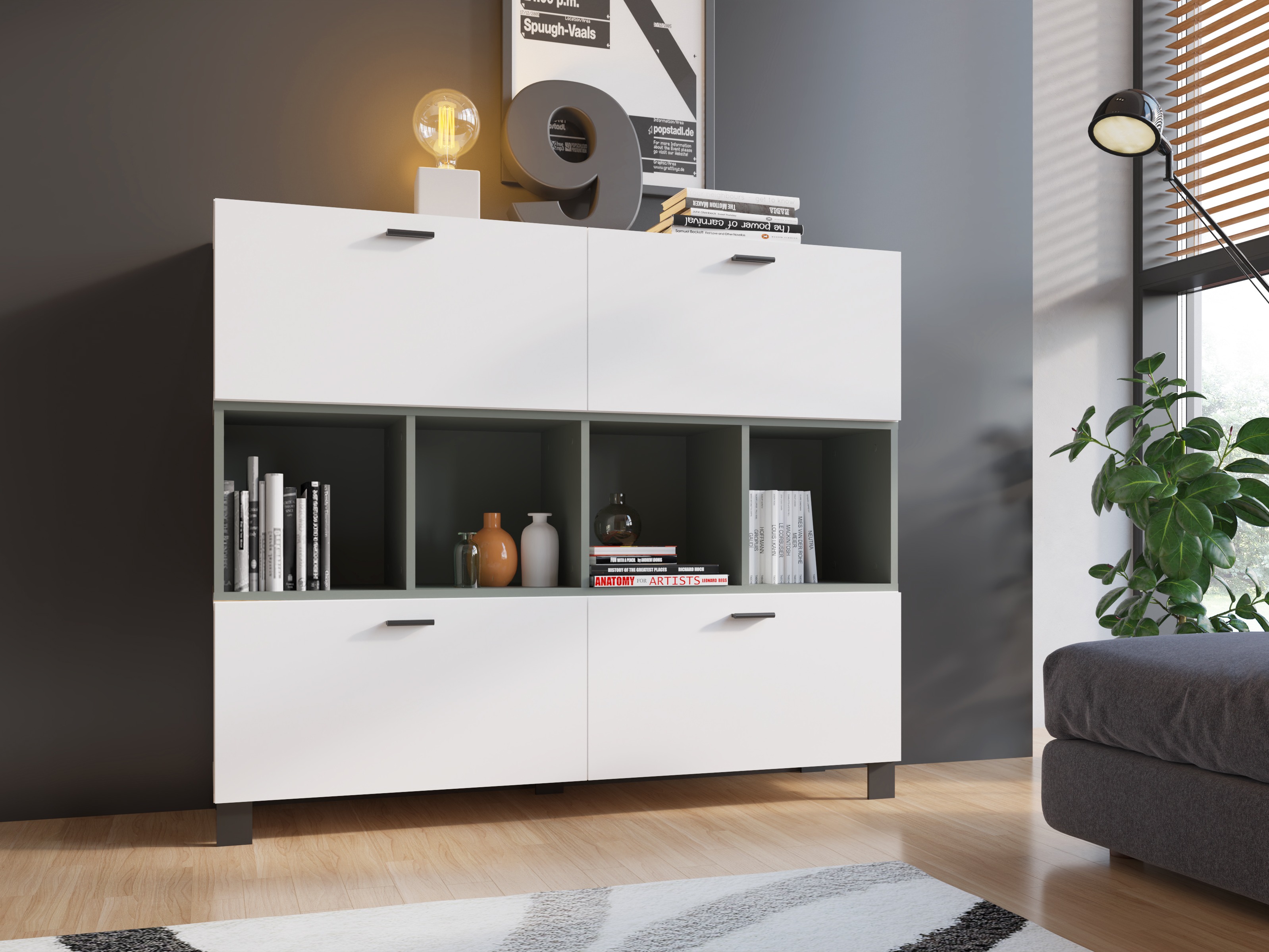 Boekenkast Virnolu 102 (Groen)