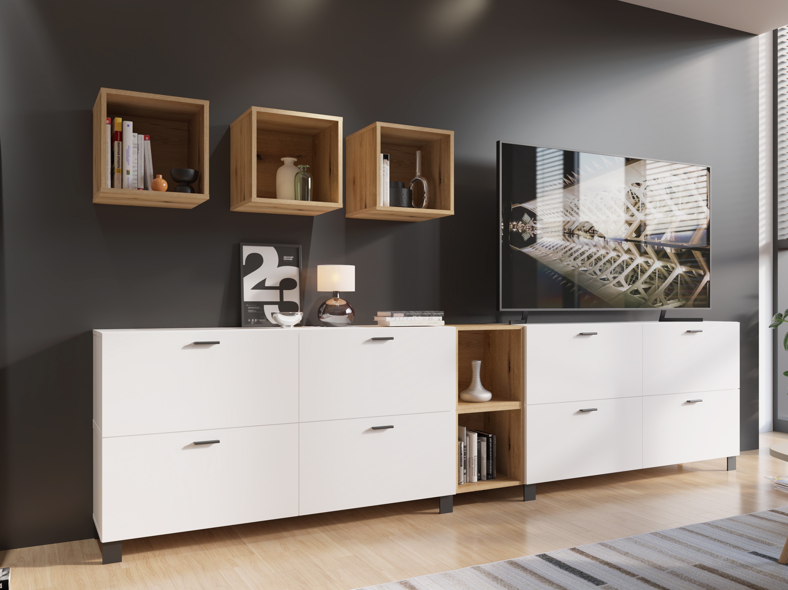 Wandplank Virnolu 101 (Eiken)