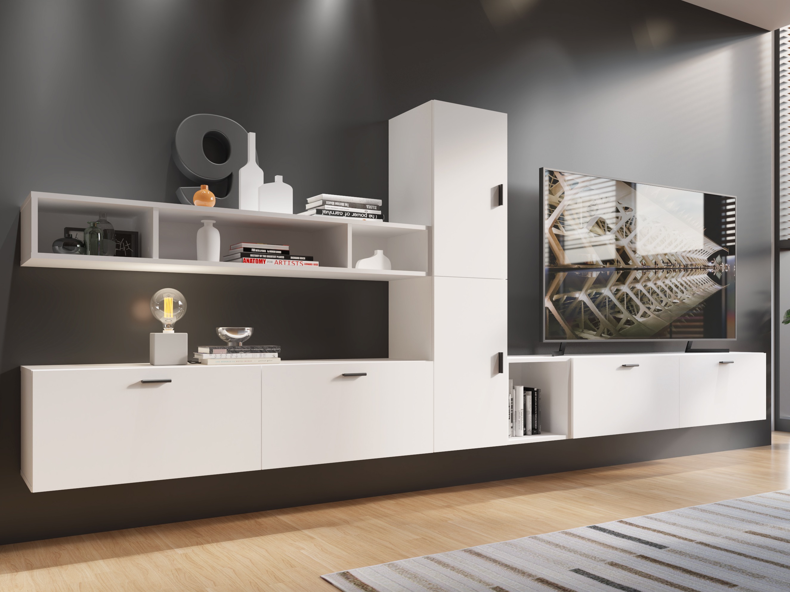 Woonkamerset Virnolu 108 (Wit)