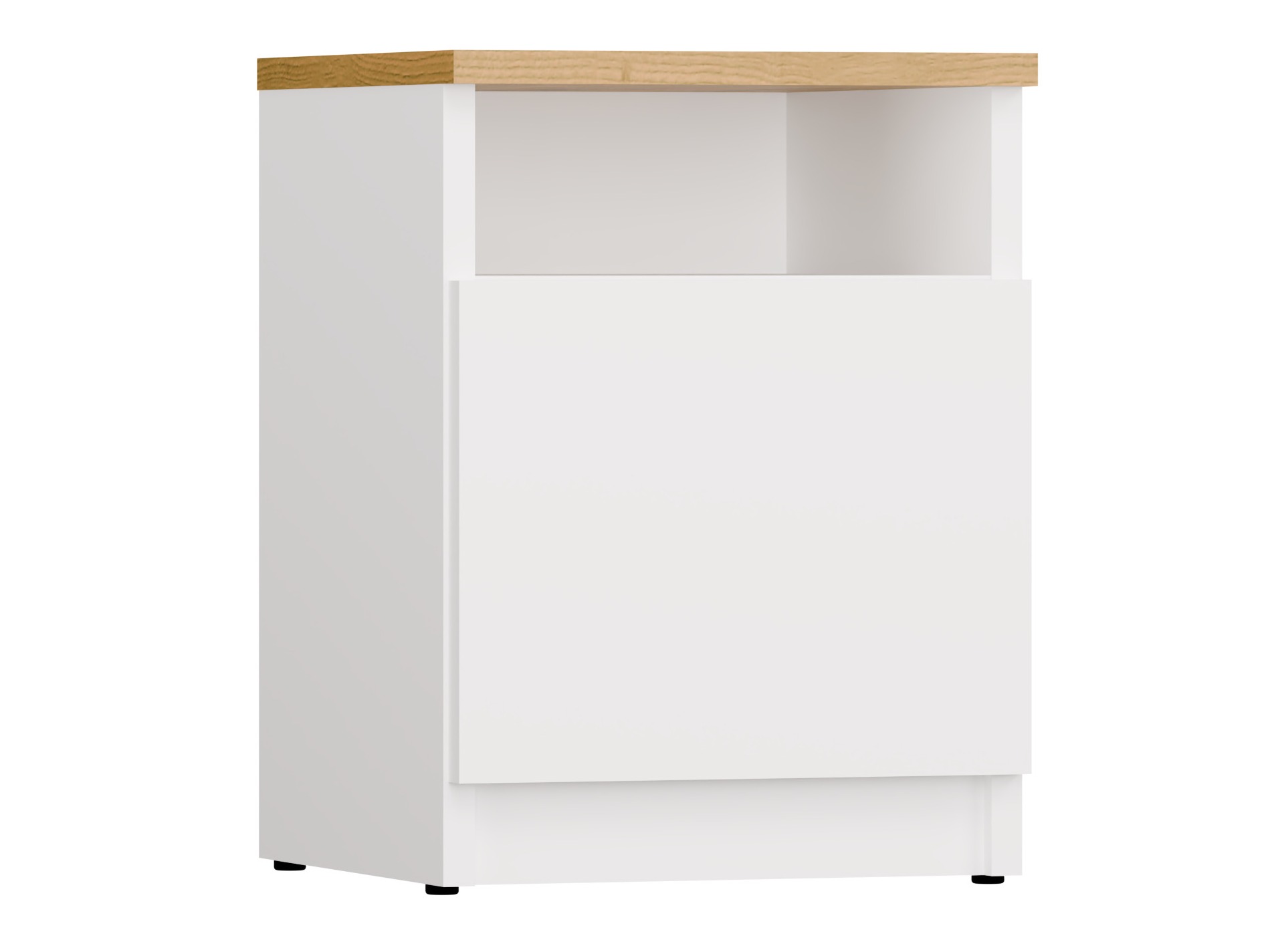 Nachtkastje Mandeville 305 (Wit + Artisan eiken)